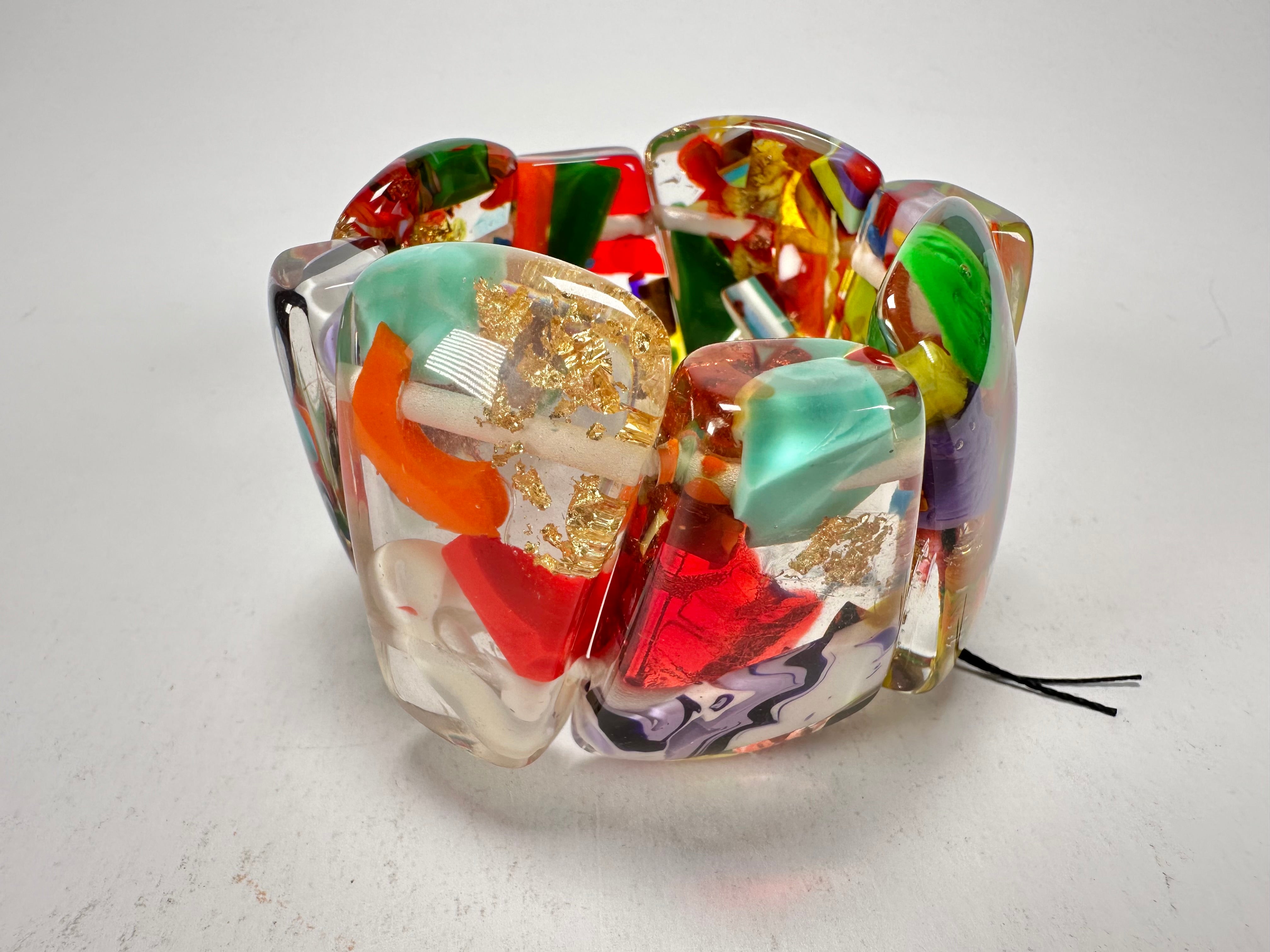 Sobral - Past Present "Recreio" Elasticated Resin Bracelet ( 005092 )
