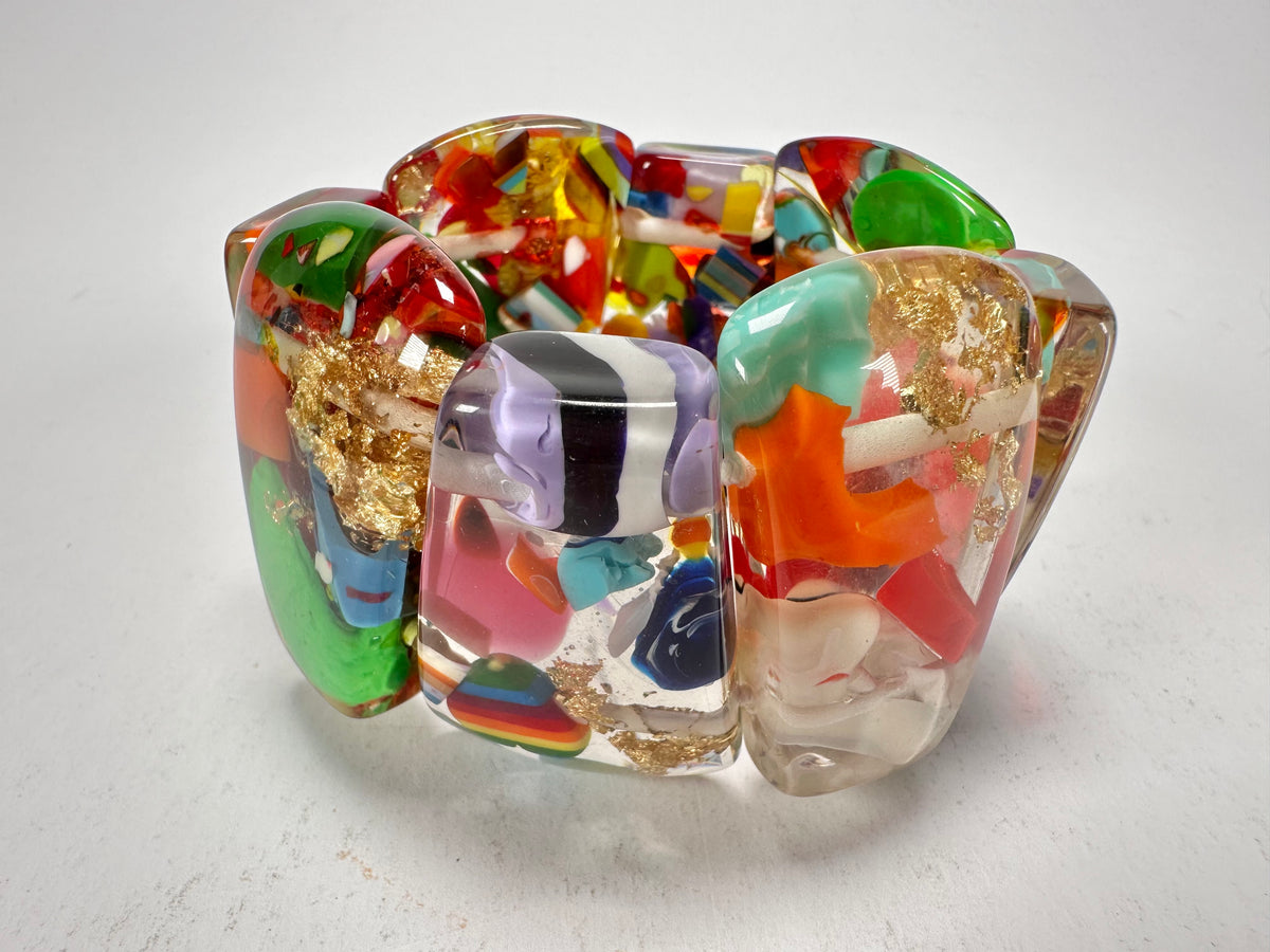 Sobral - Past Present "Recreio" Elasticated Resin Bracelet ( 005092 )