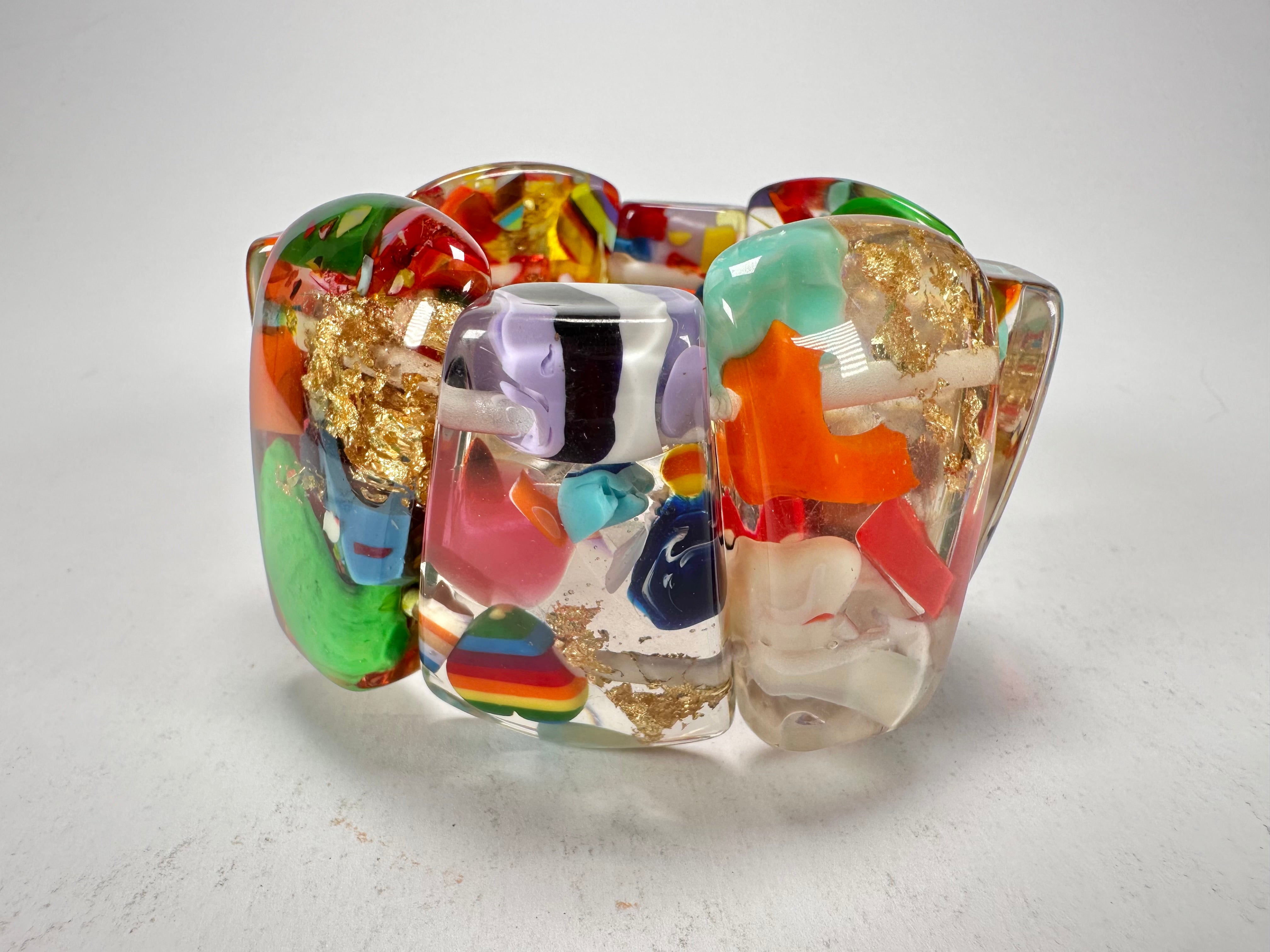 Sobral - Past Present "Recreio" Elasticated Resin Bracelet ( 005092 )