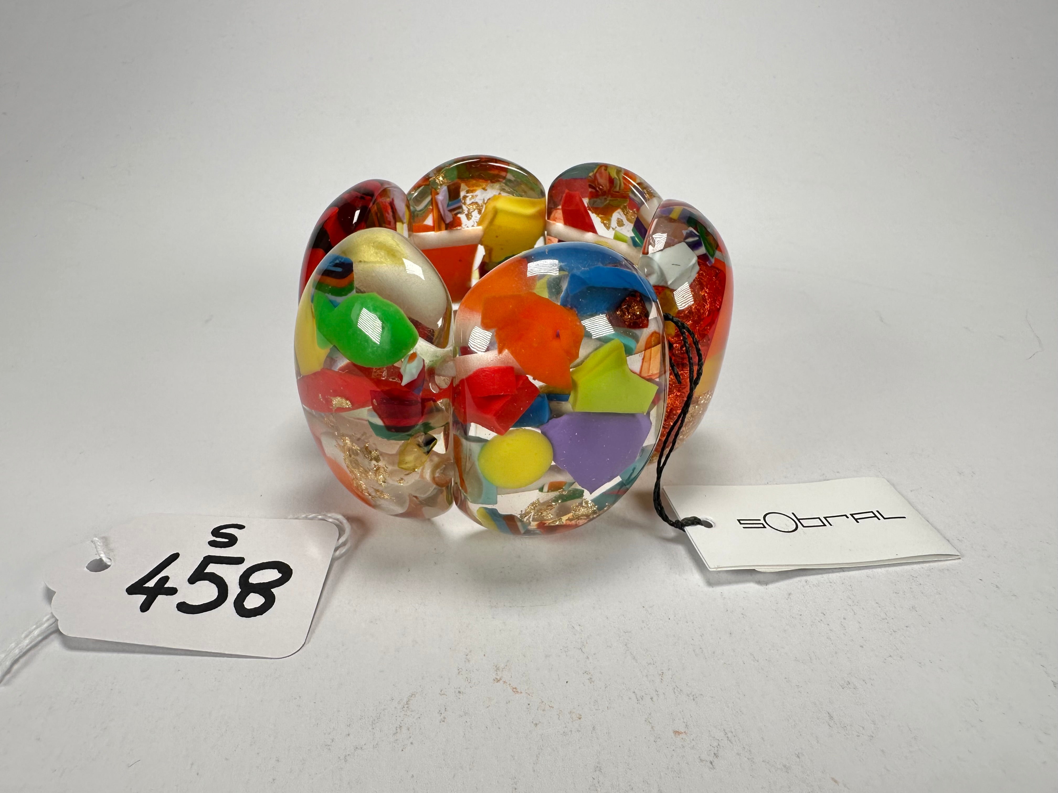 Sobral - Past Present "Leme" Elasticated Resin Bracelet ( 003274 )