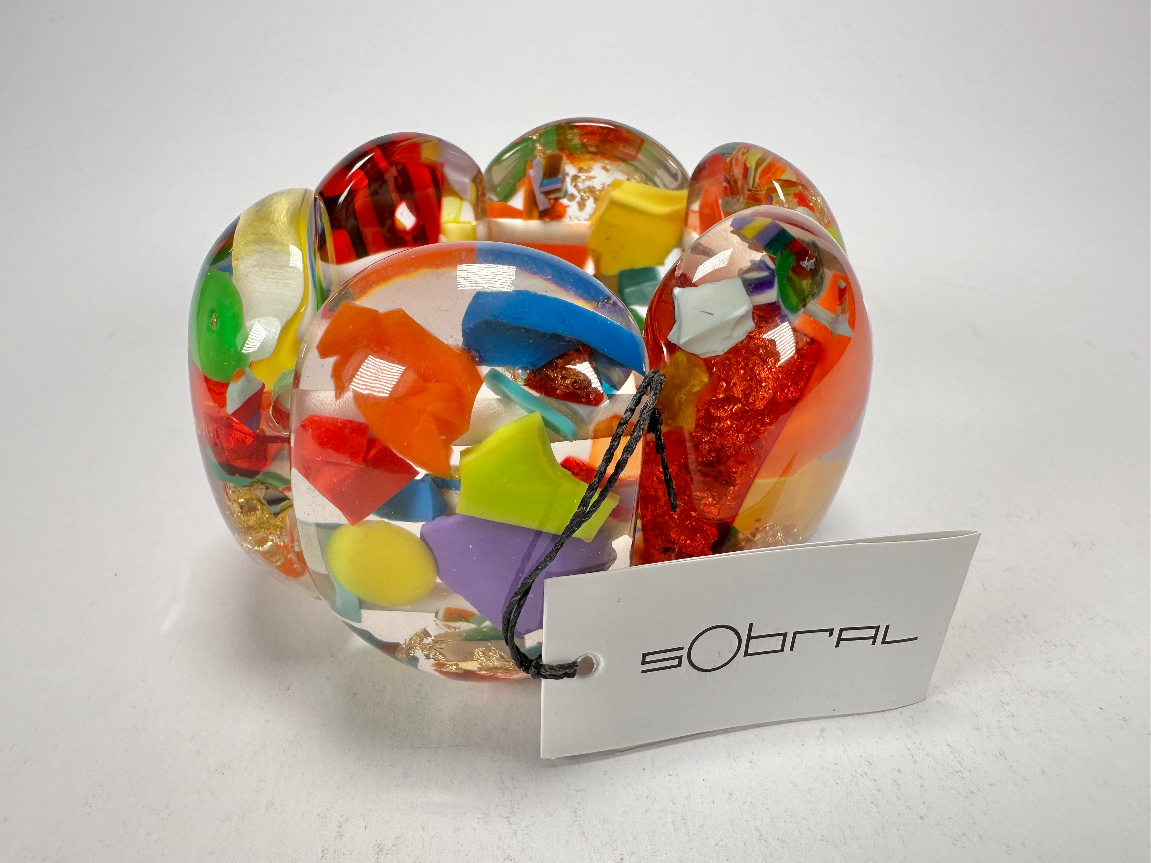 Sobral - Past Present "Leme" Elasticated Resin Bracelet ( 003274 )