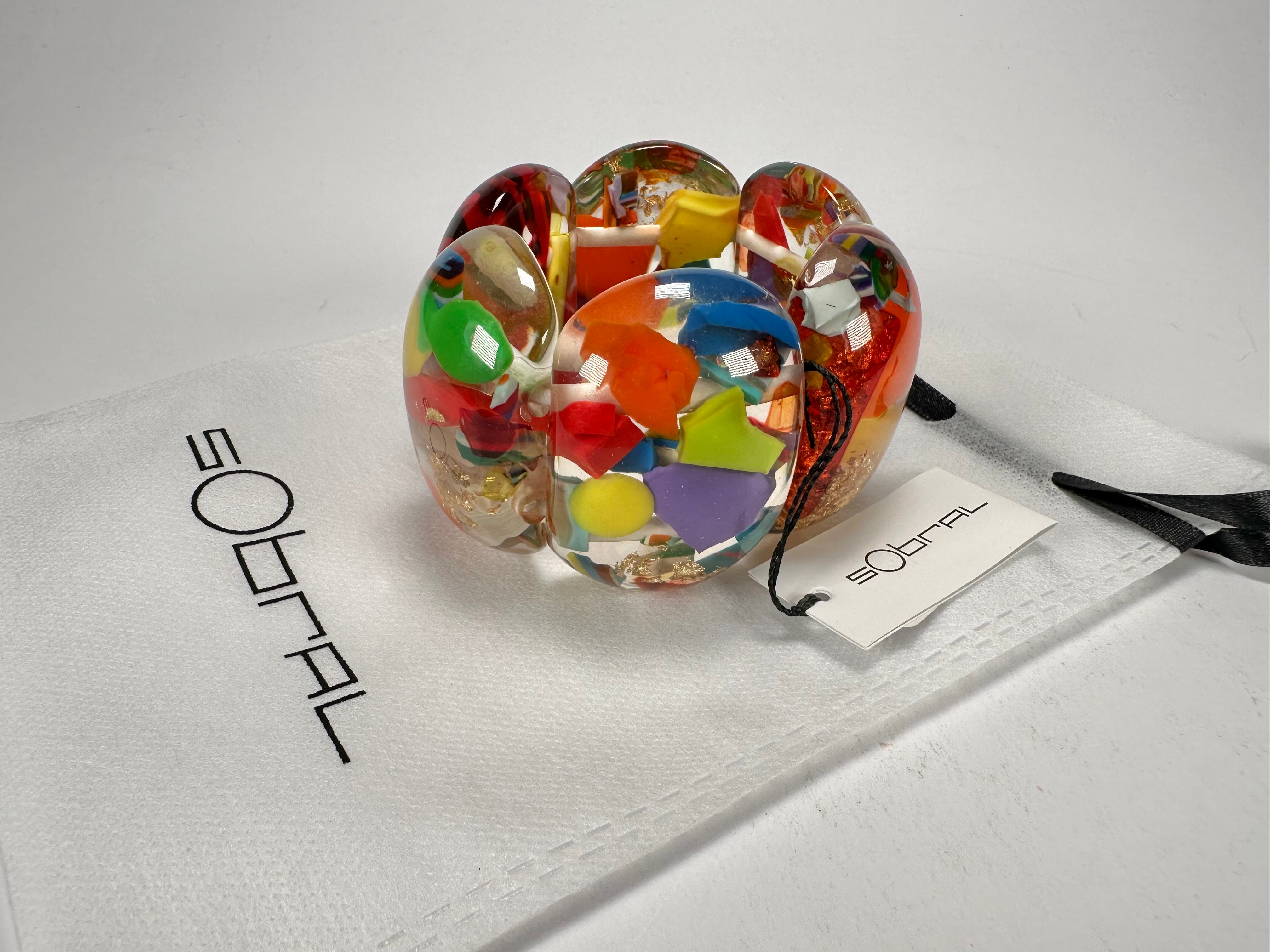 Sobral - Past Present "Leme" Elasticated Resin Bracelet ( 003274 )