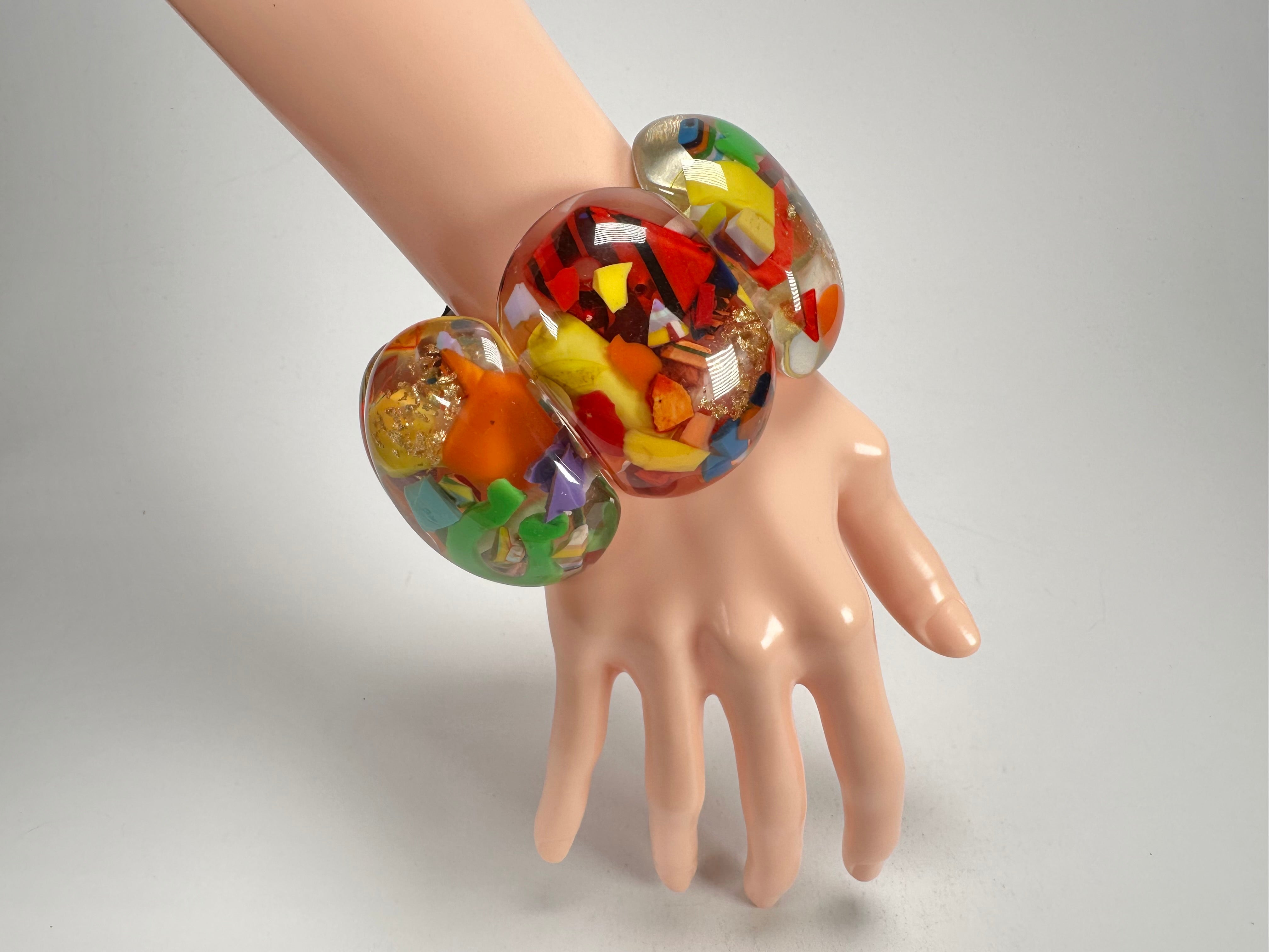 Sobral - Past Present "Leme" Elasticated Resin Bracelet ( 003274 )