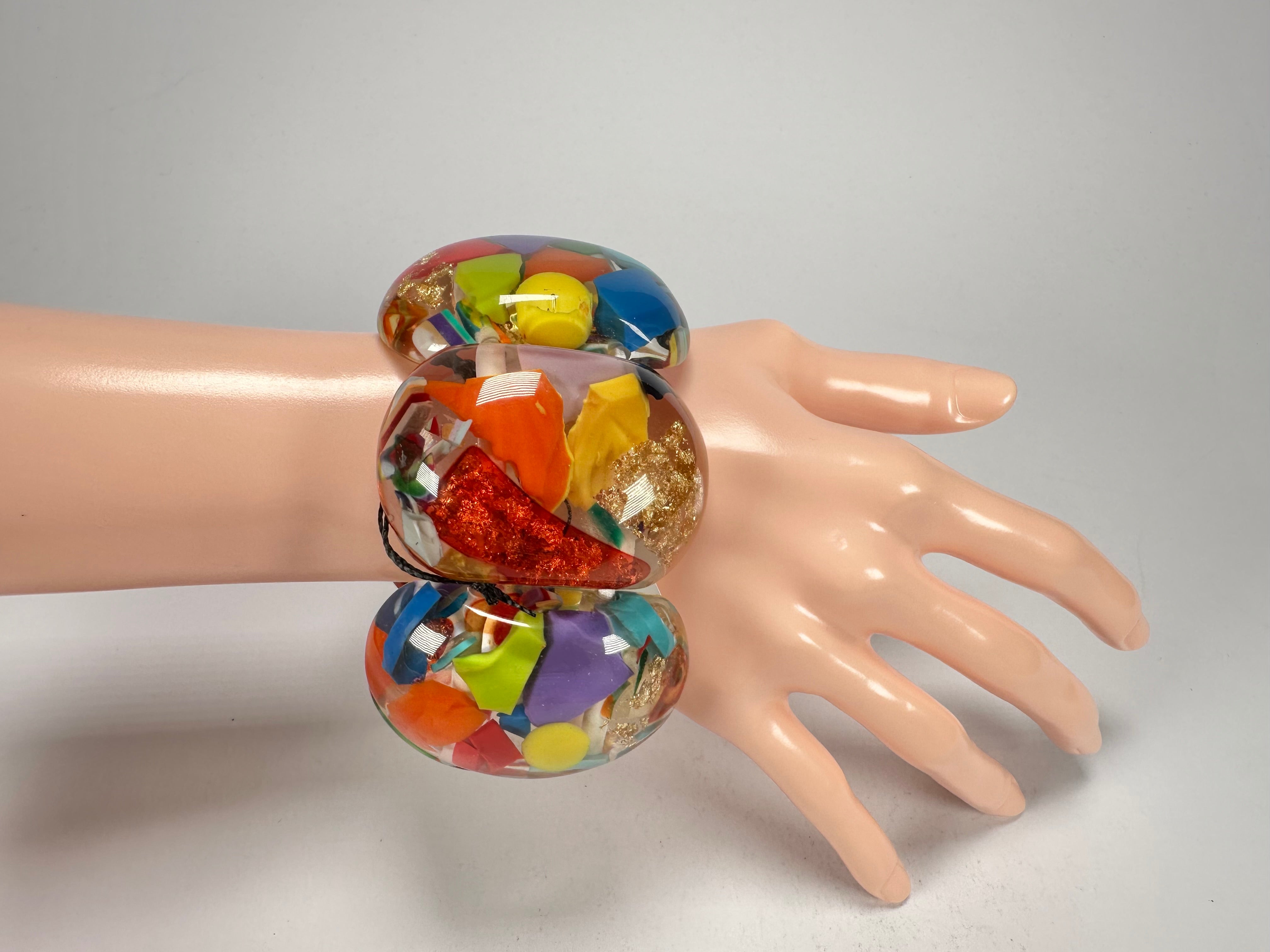 Sobral - Past Present "Leme" Elasticated Resin Bracelet ( 003274 )