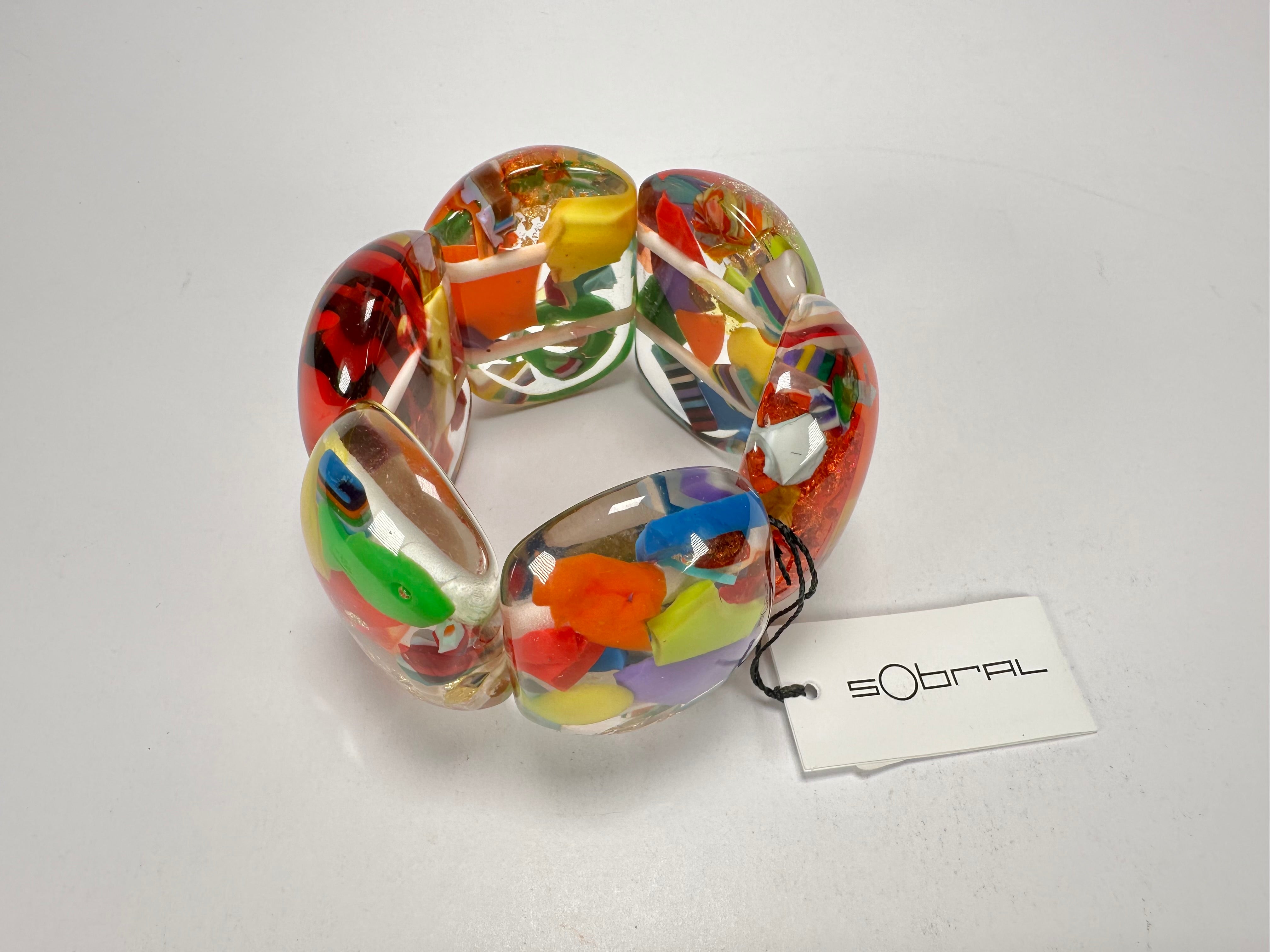 Sobral - Past Present "Leme" Elasticated Resin Bracelet ( 003274 )