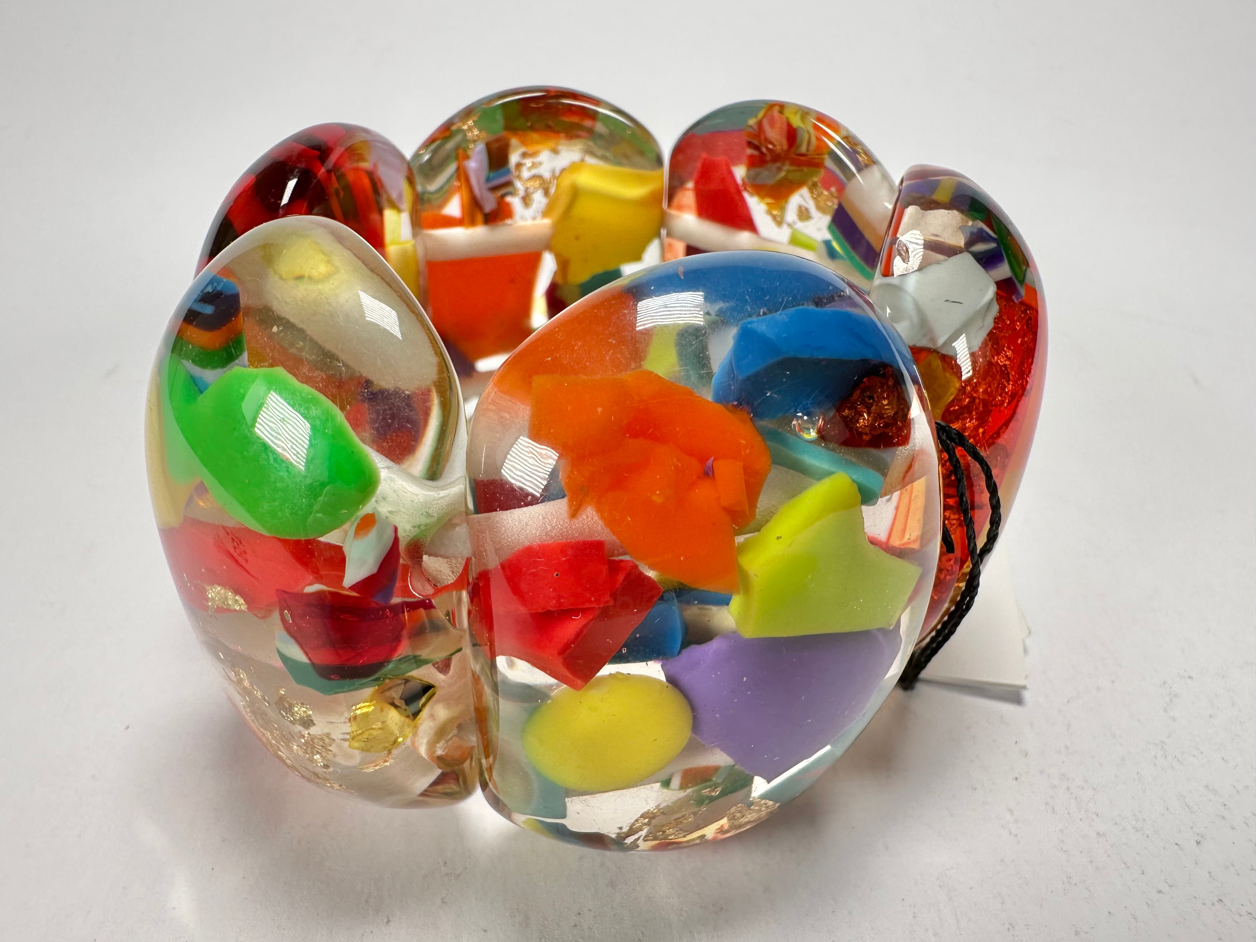 Sobral - Past Present "Leme" Elasticated Resin Bracelet ( 003274 )