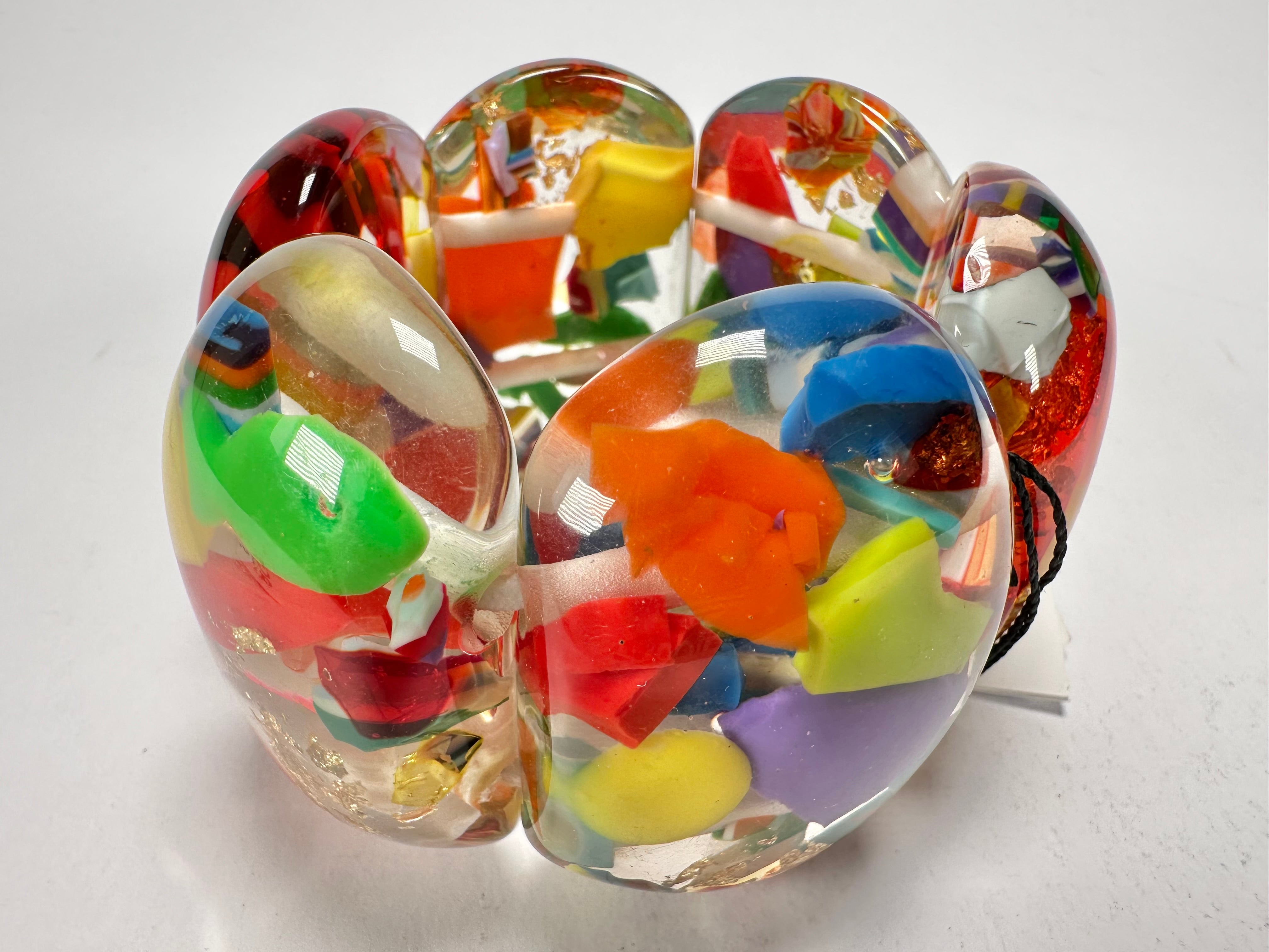 Sobral - Past Present "Leme" Elasticated Resin Bracelet ( 003274 )