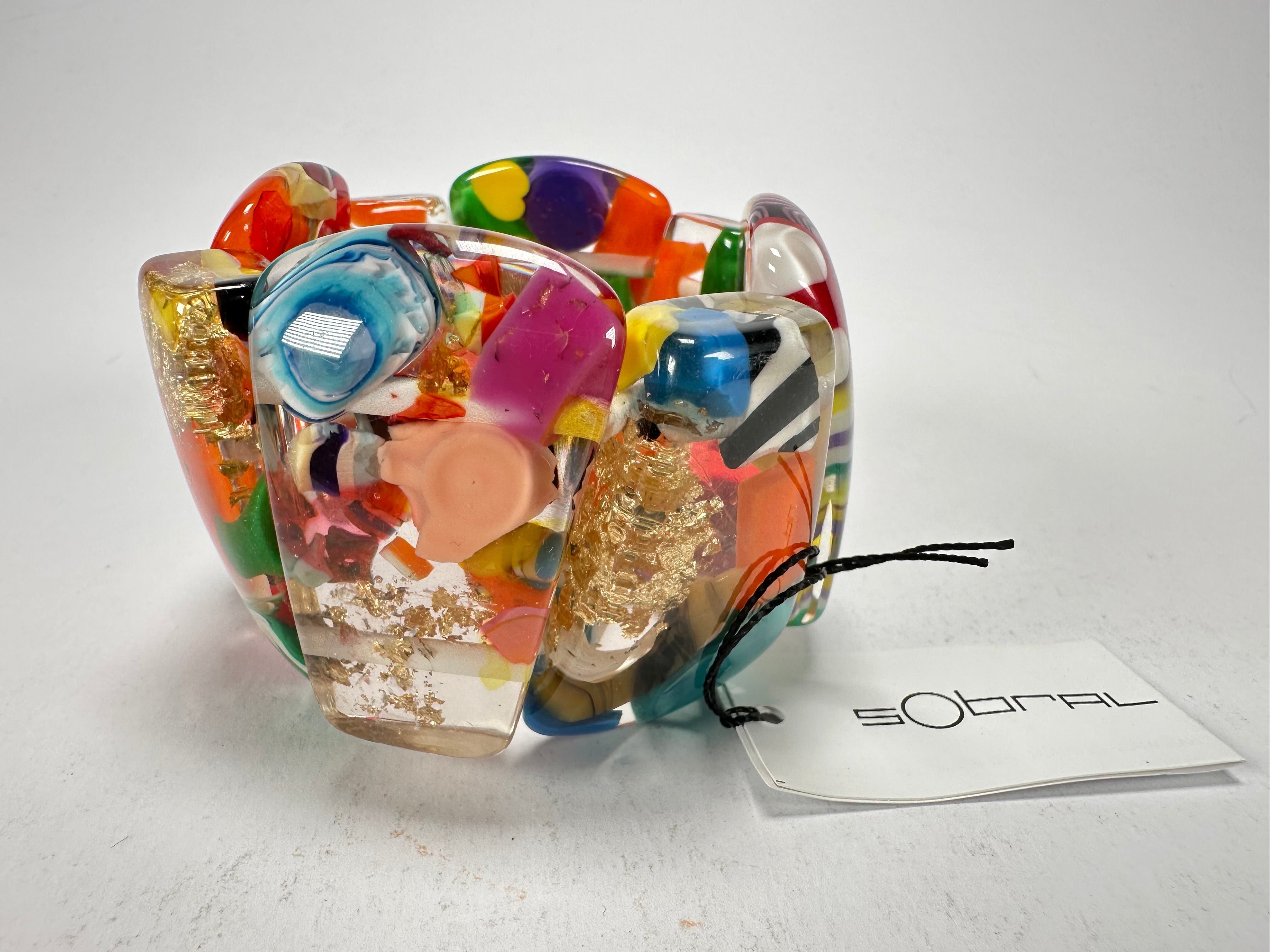 Sobral - Past Present "Recreio" Elasticated Resin Bracelet ( 005092 )
