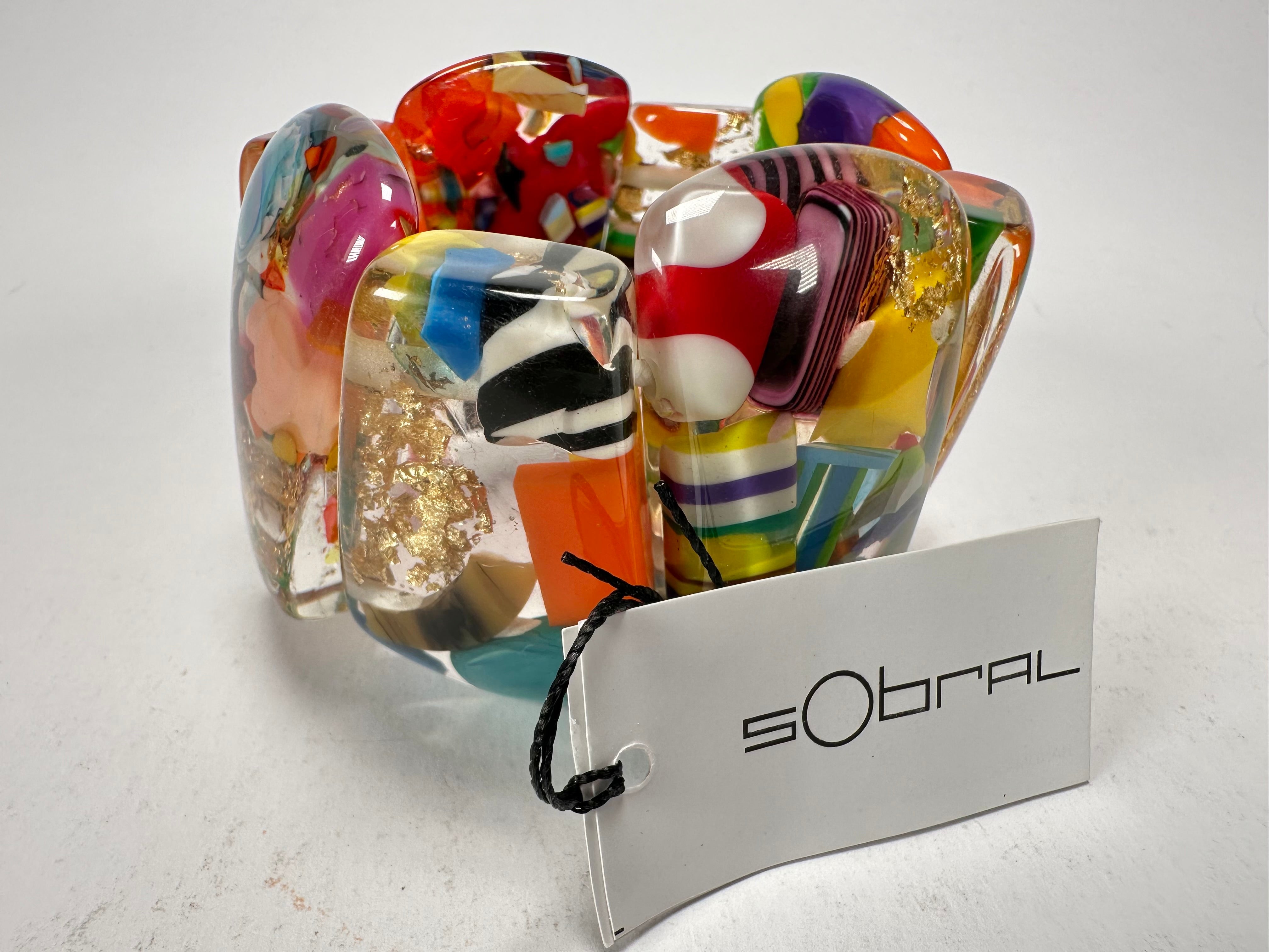 Sobral - Past Present "Recreio" Elasticated Resin Bracelet ( 005092 )