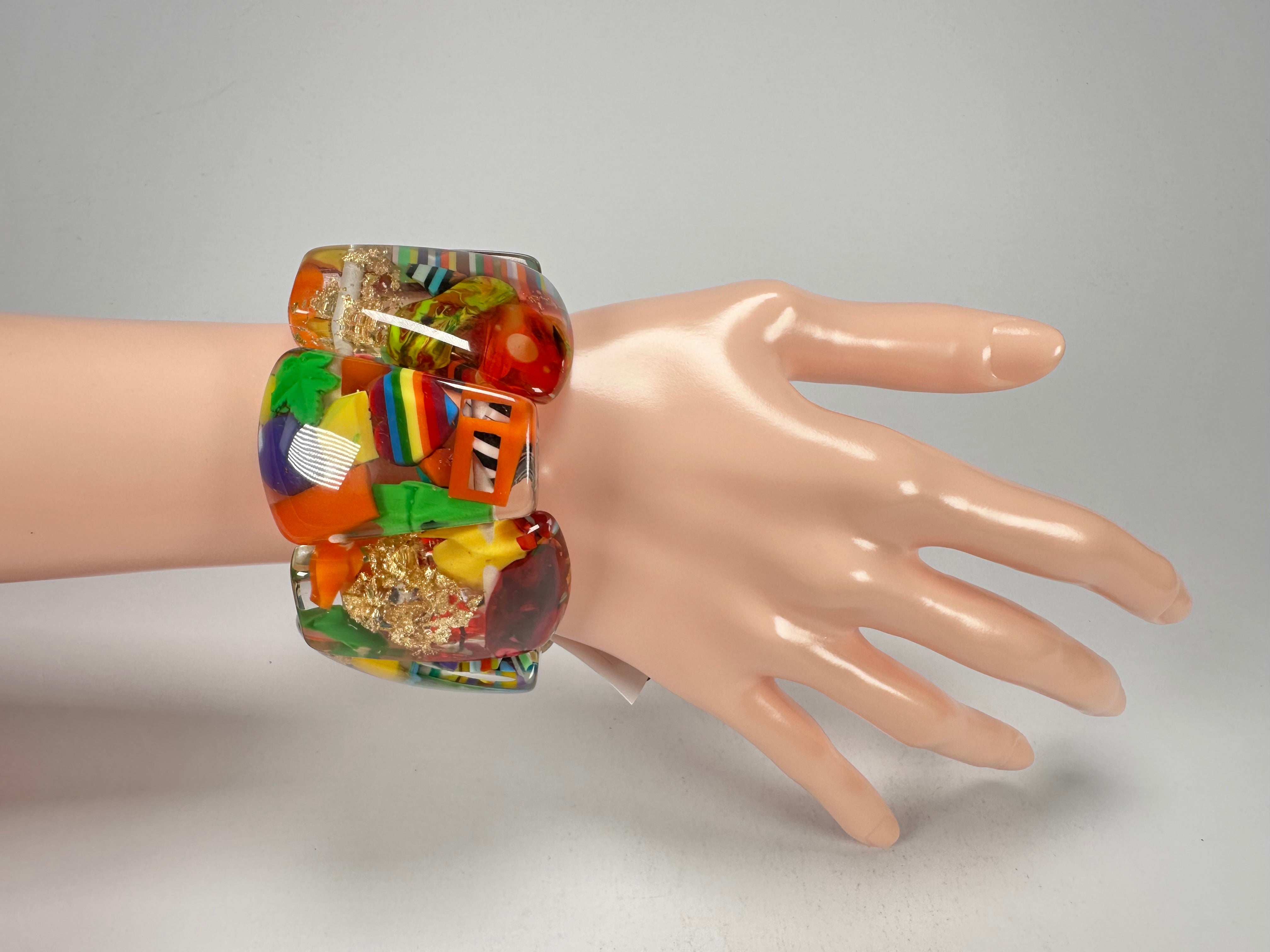 Sobral - Past Present "Recreio" Elasticated Resin Bracelet ( 005092 )
