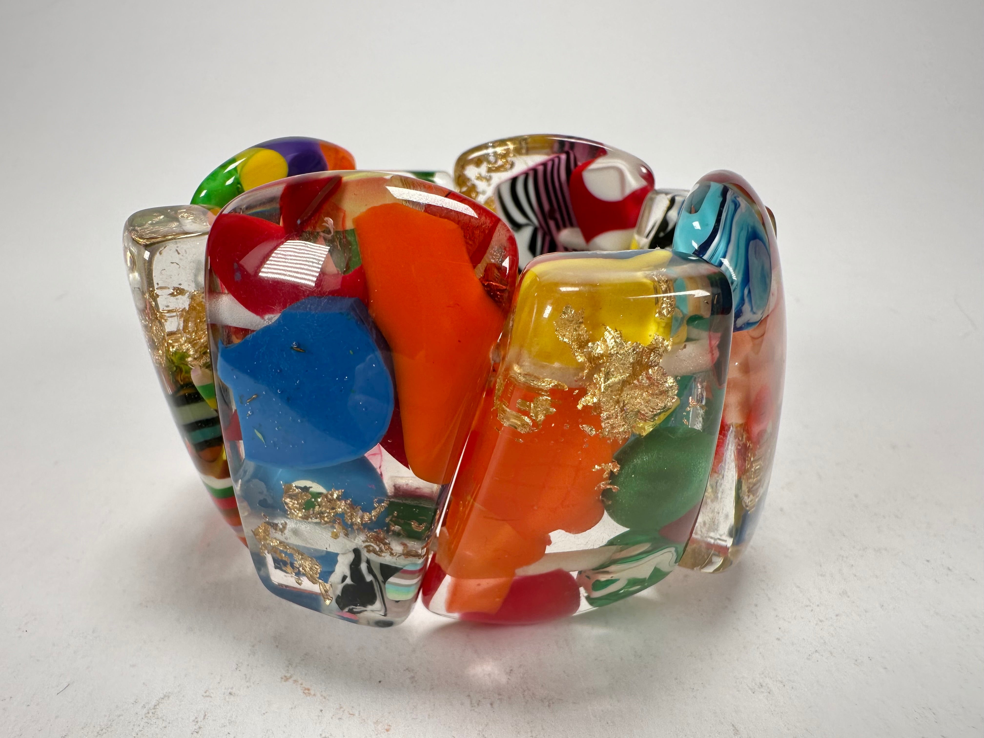 Sobral - Past Present "Recreio" Elasticated Resin Bracelet ( 005092 )
