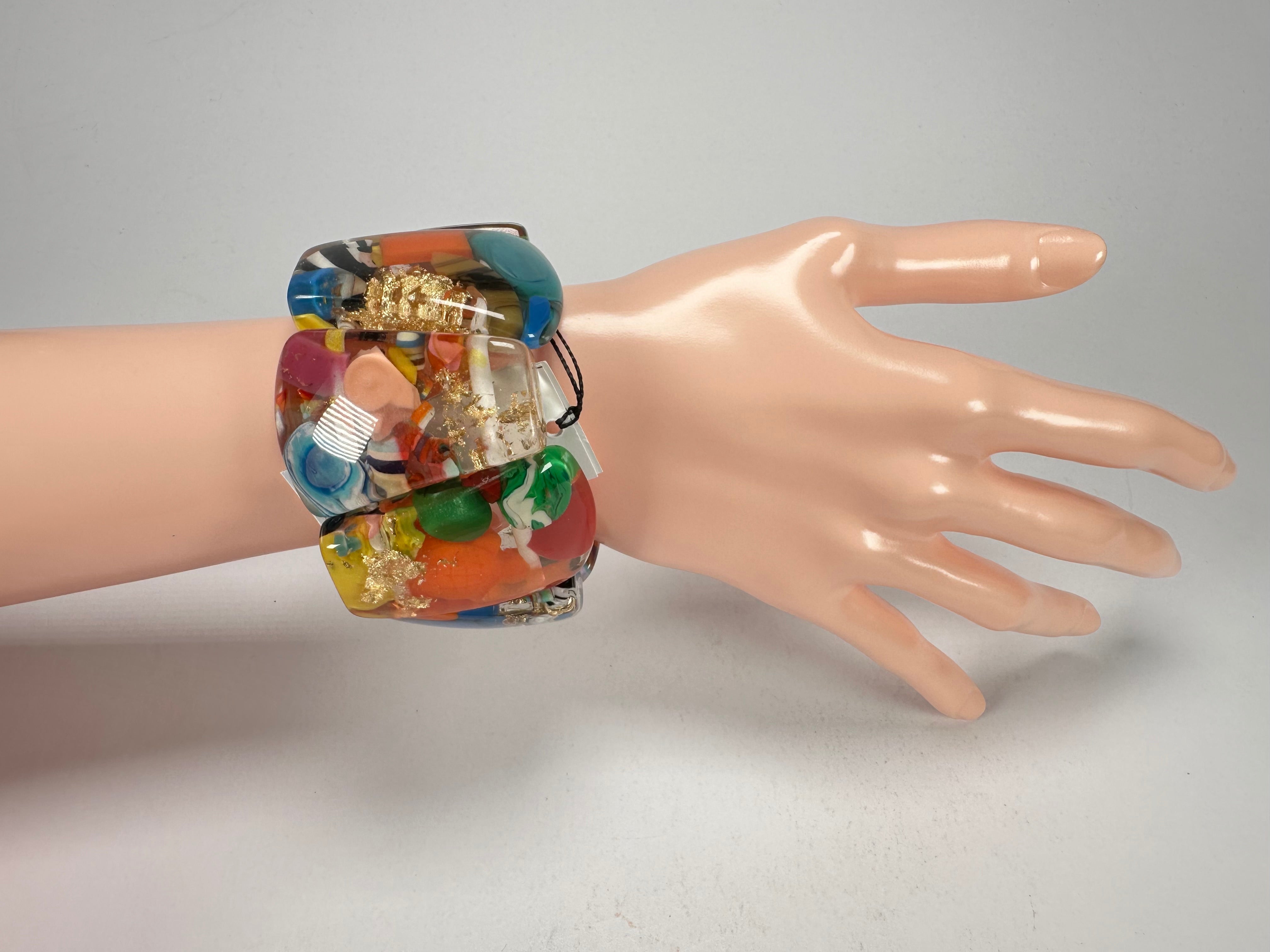 Sobral - Past Present "Recreio" Elasticated Resin Bracelet ( 005092 )