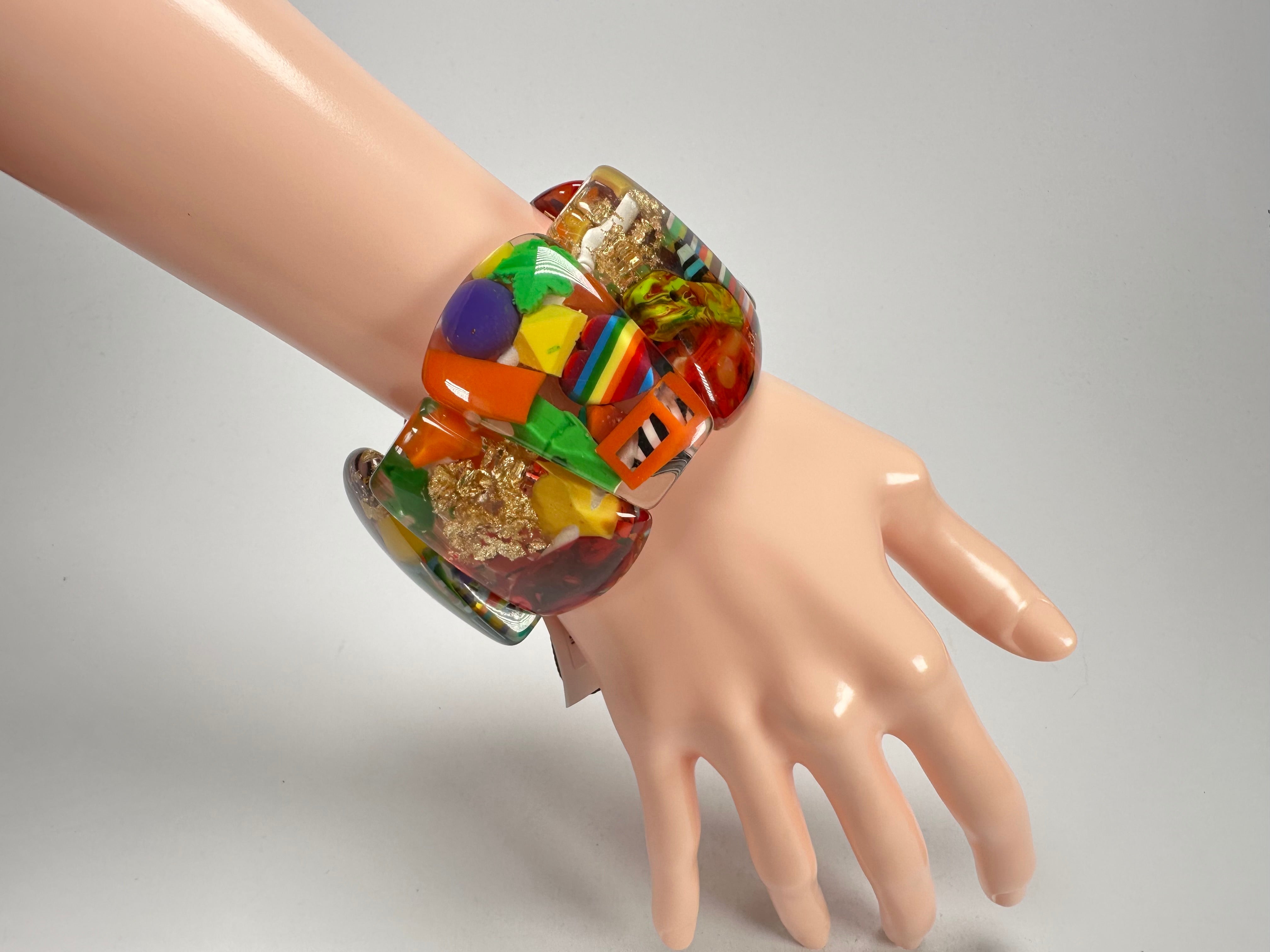 Sobral - Past Present "Recreio" Elasticated Resin Bracelet ( 005092 )