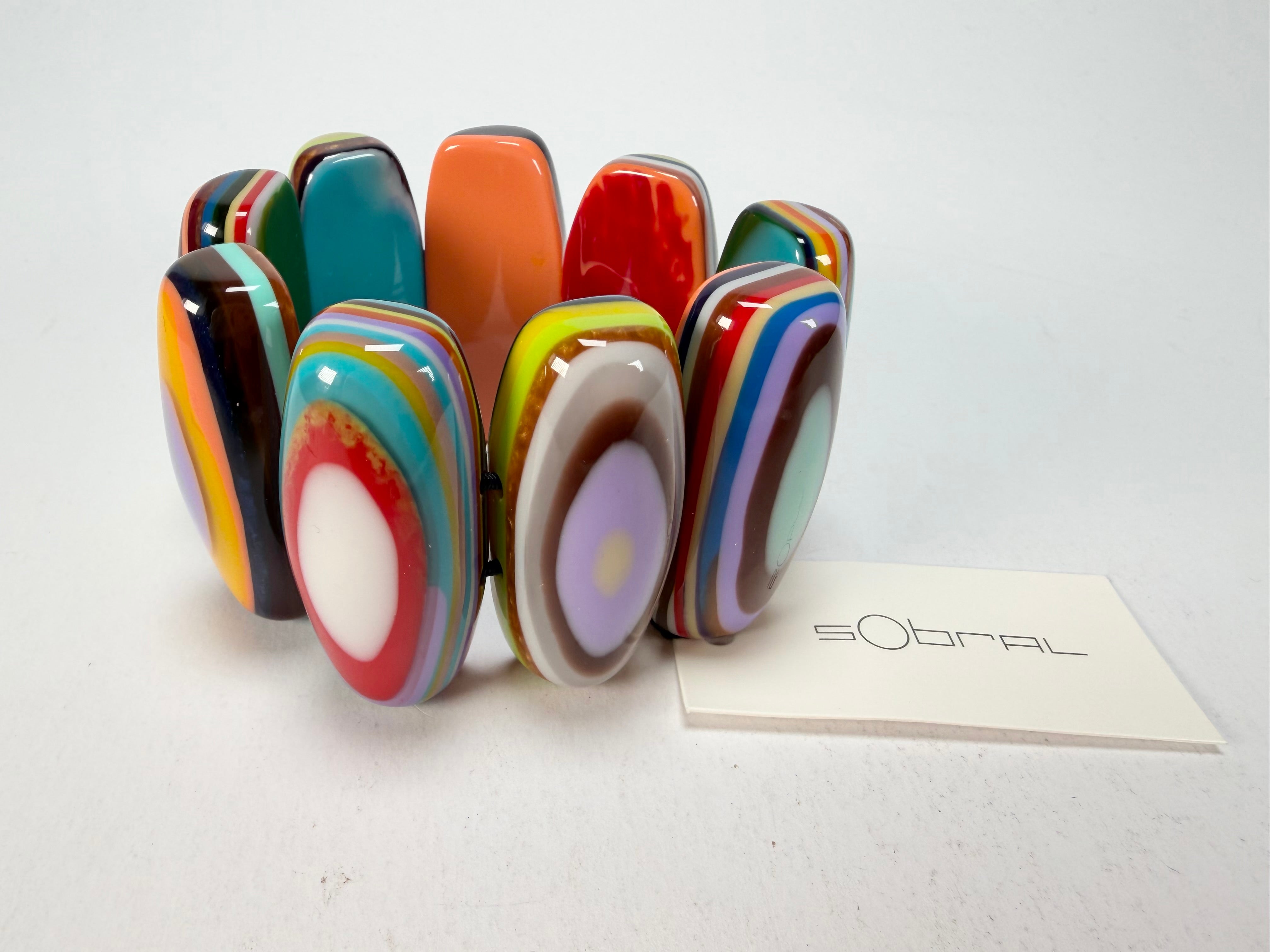 Sobral - Pop Art "Andy" Elasticated Resin Bracelet ( 005467 )