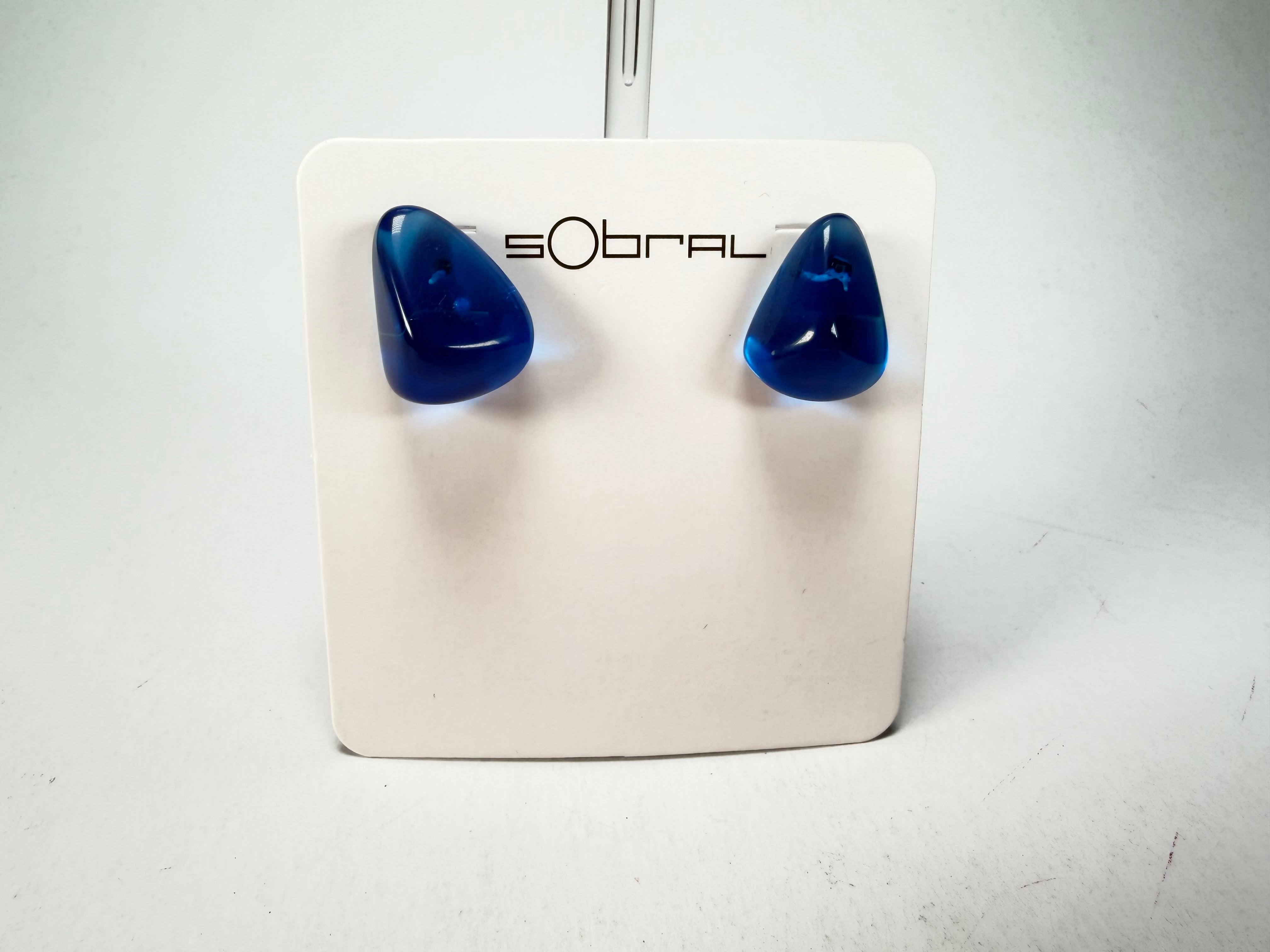Sobral - Mix 2023 "Pequeno Diamante" Royal Cristal Resin Earrings ( 003600 )