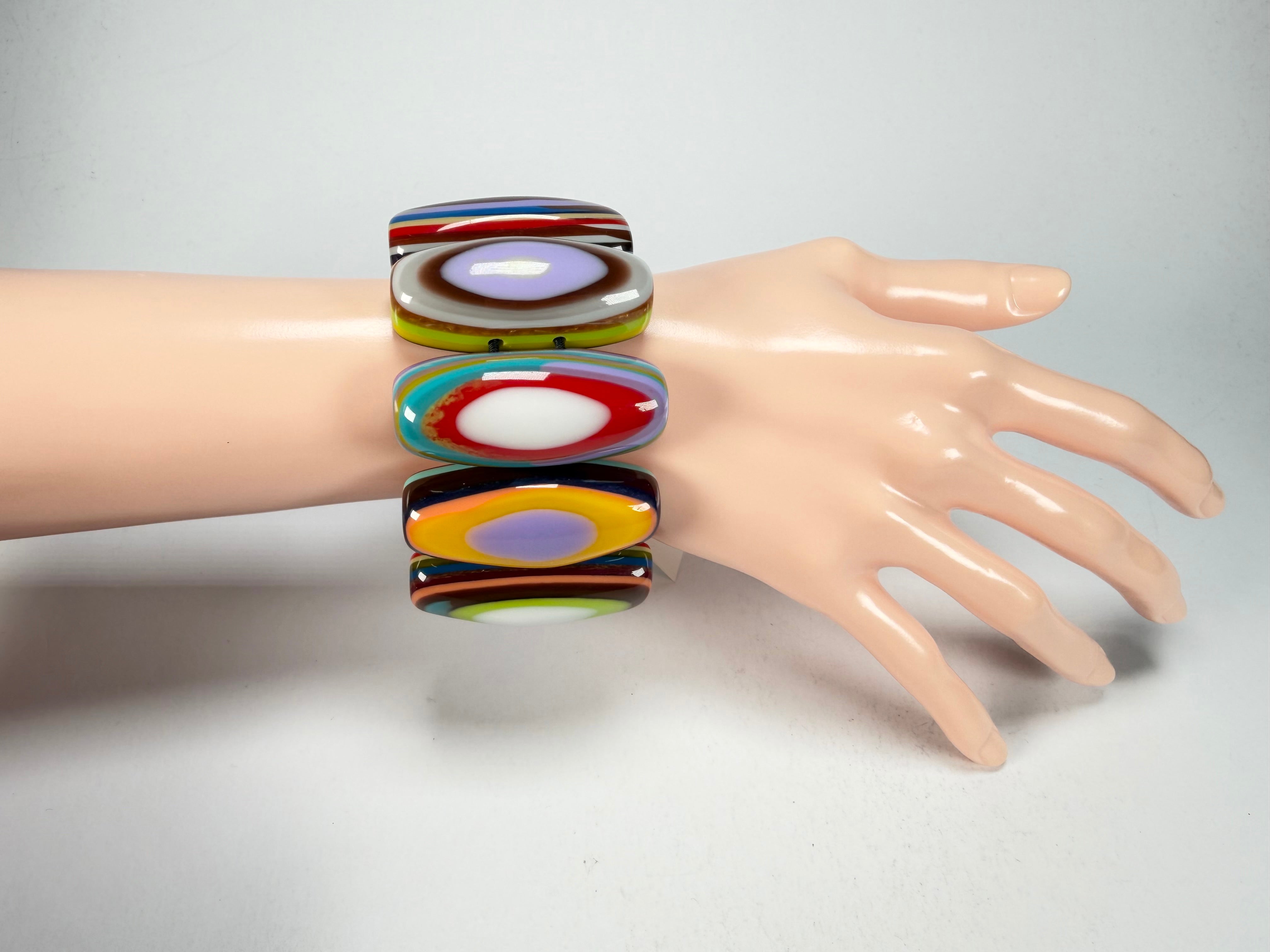 Sobral - Pop Art "Andy" Elasticated Resin Bracelet ( 005467 )