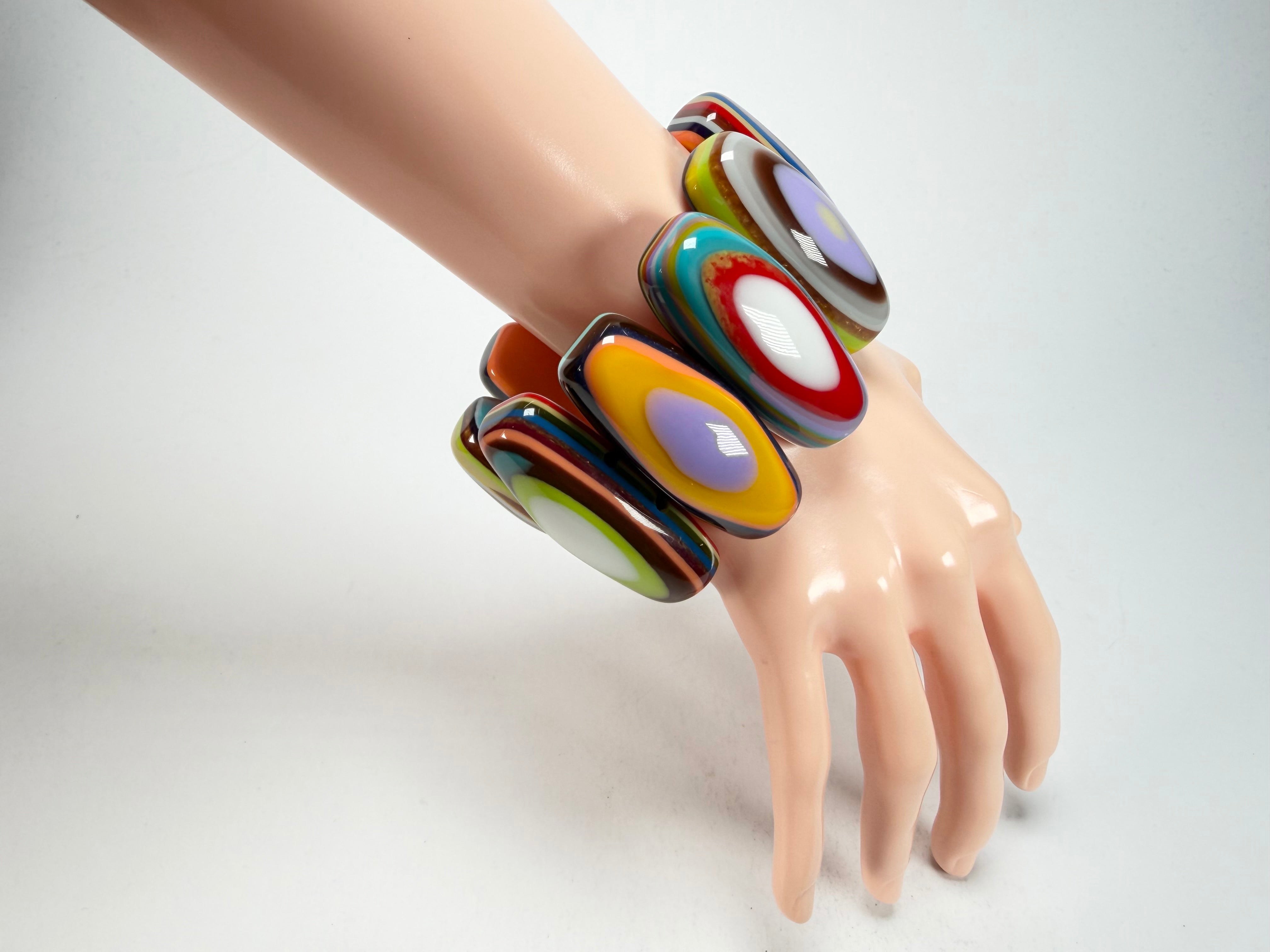 Sobral - Pop Art "Andy" Elasticated Resin Bracelet ( 005467 )