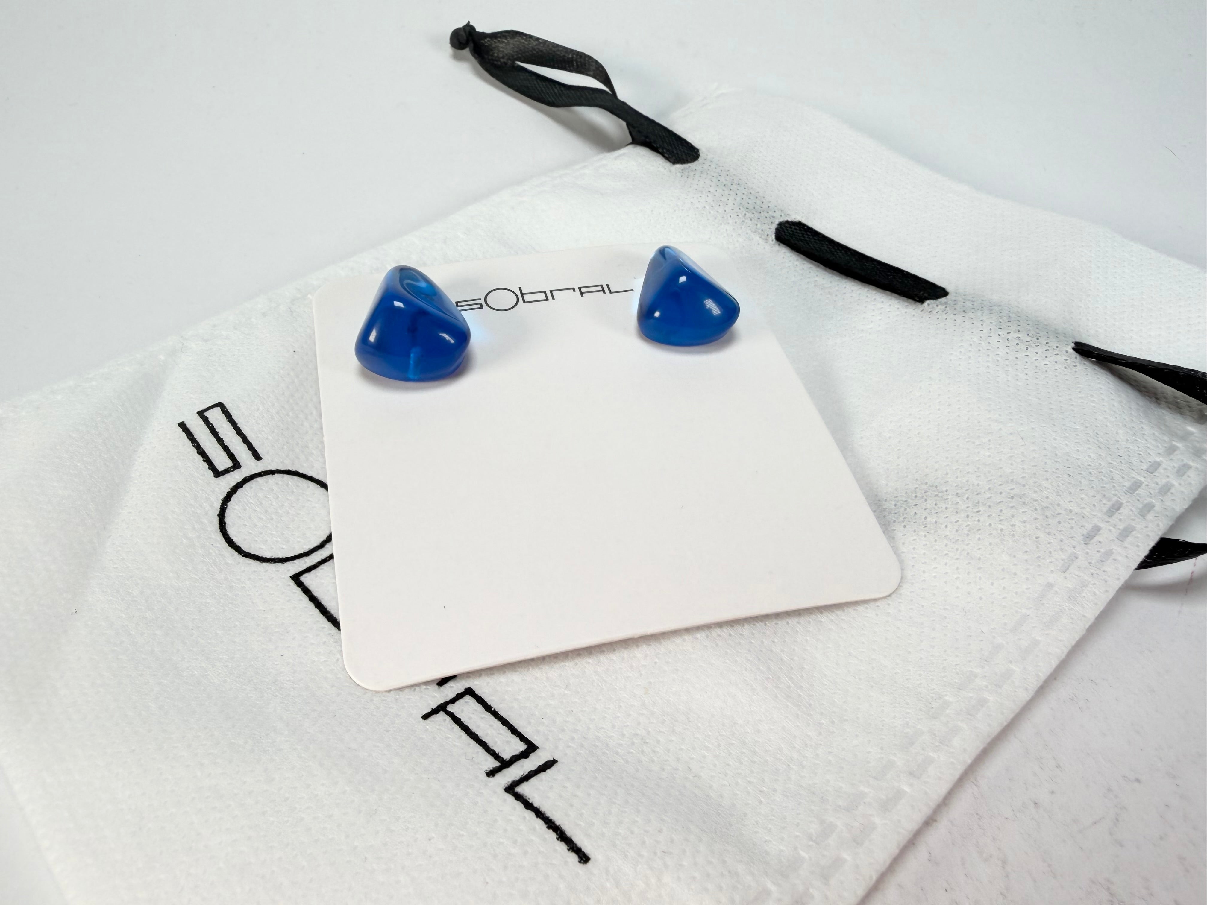 Sobral - Mix 2023 "Pequeno Diamante" Royal Cristal Resin Earrings ( 003600 )