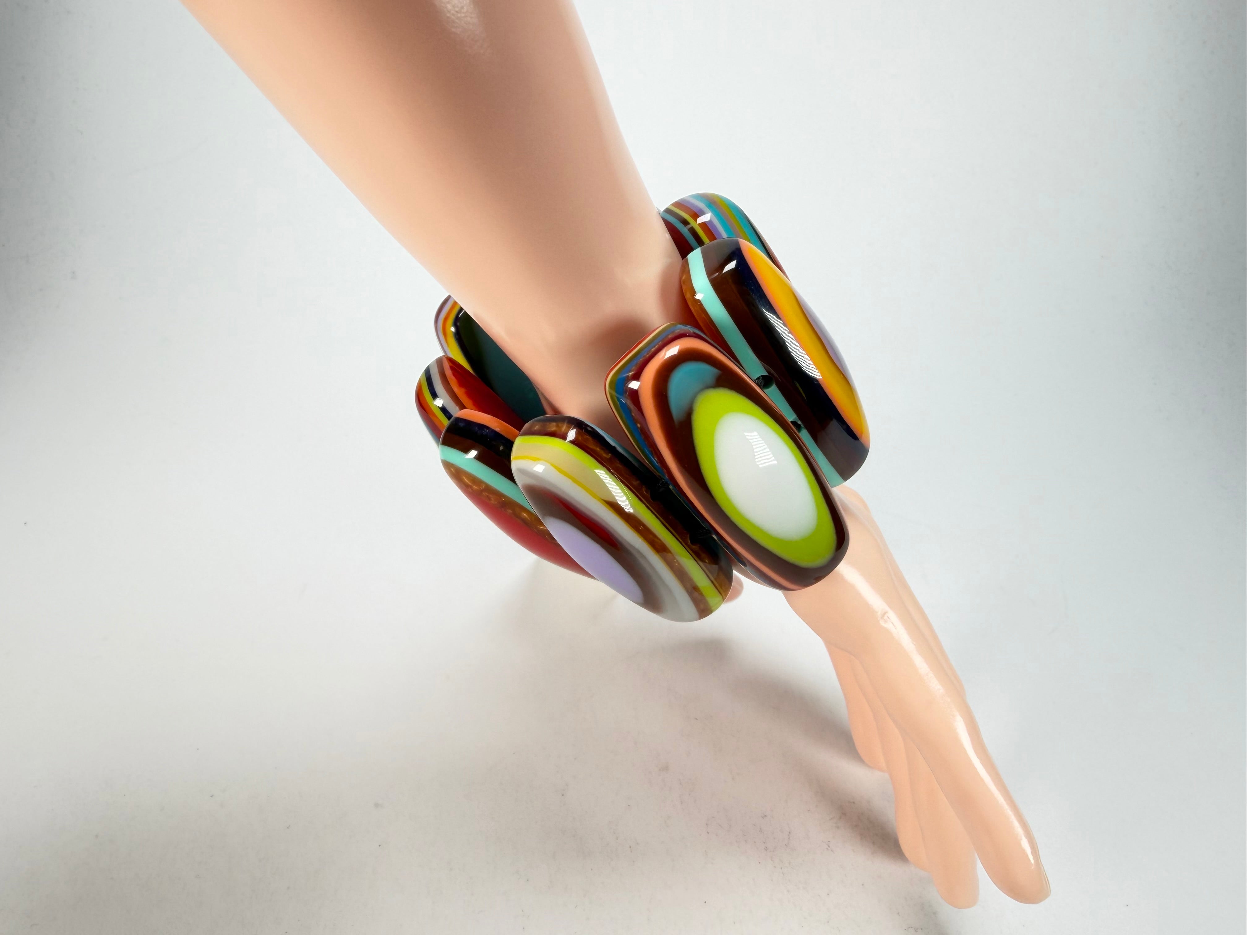 Sobral - Pop Art "Andy" Elasticated Resin Bracelet ( 005467 )