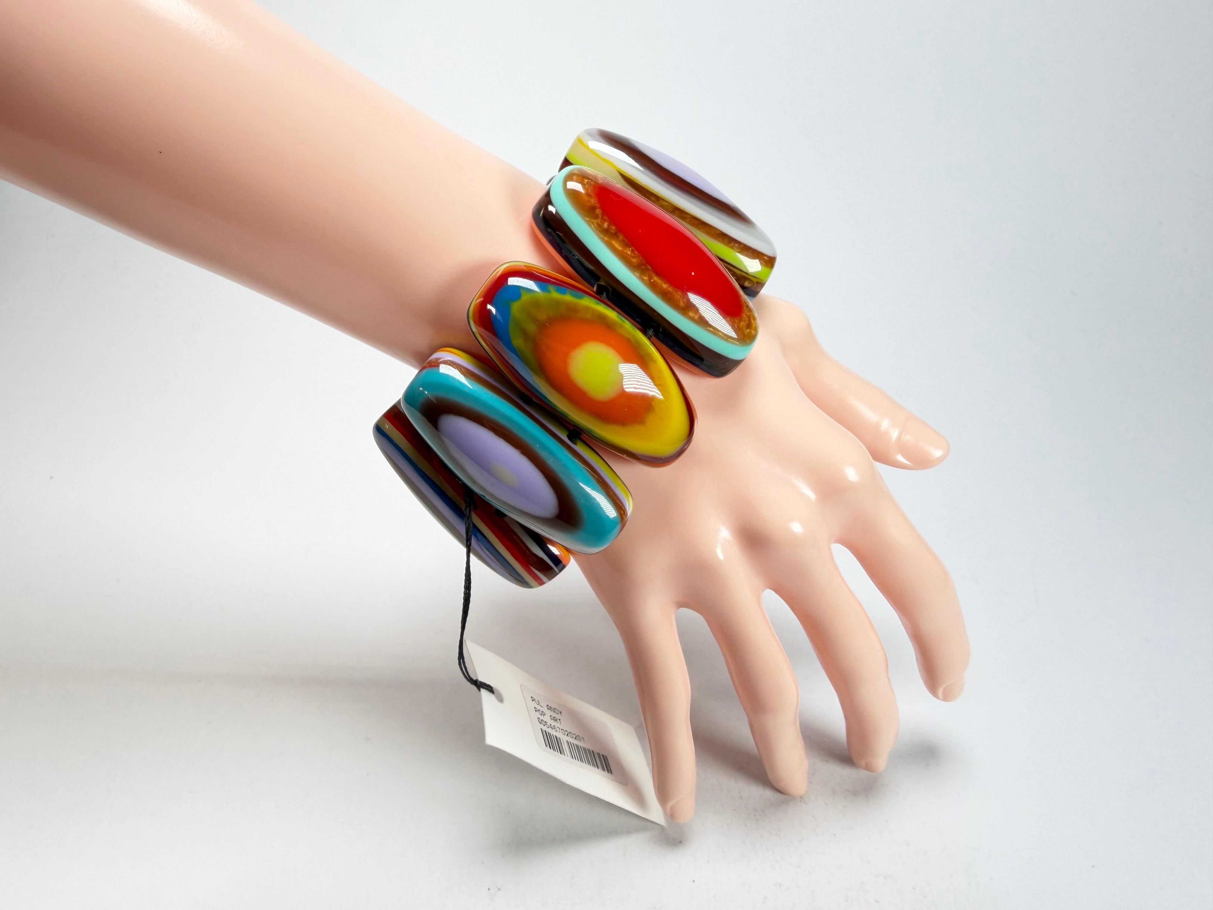 Sobral - Pop Art "Andy" Elasticated Resin Bracelet ( 005467 )