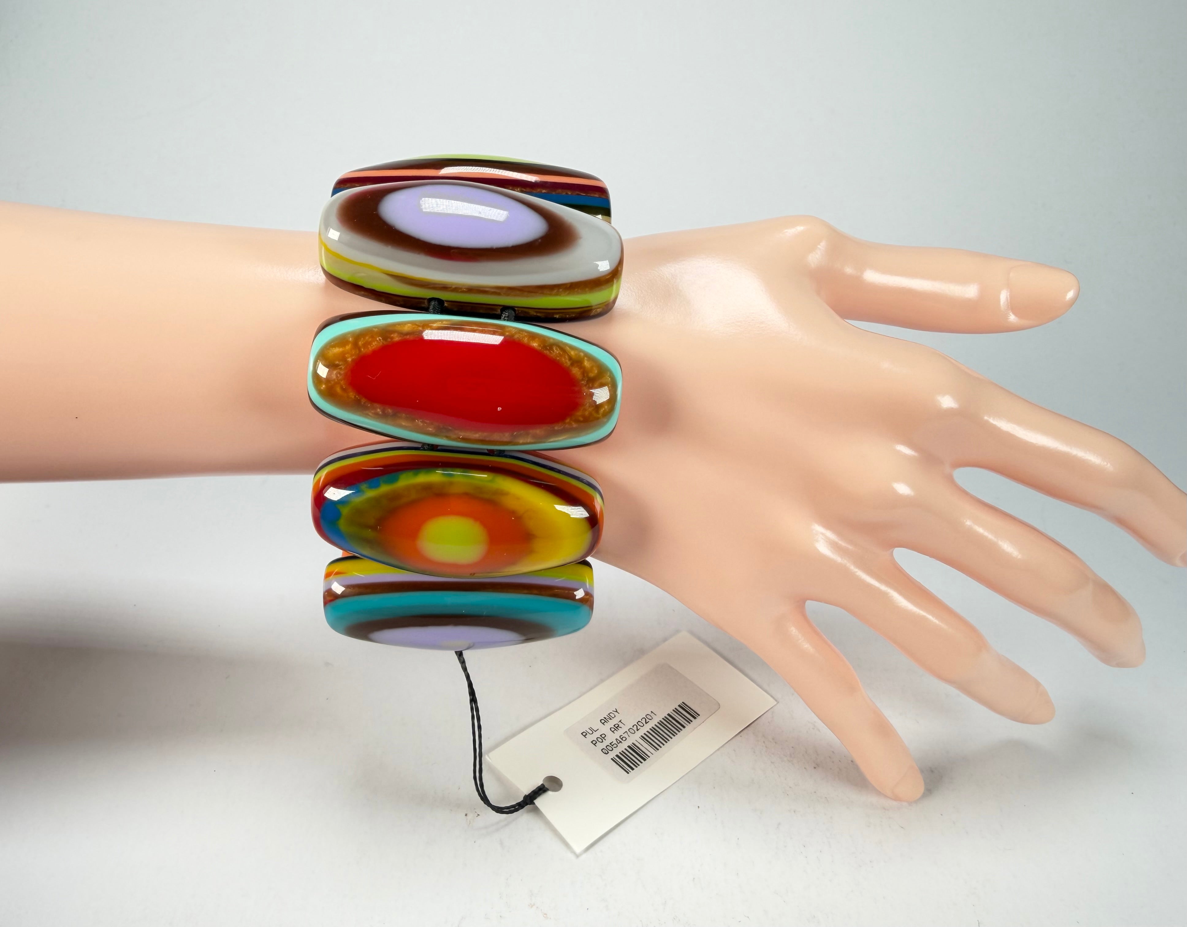 Sobral - Pop Art "Andy" Elasticated Resin Bracelet ( 005467 )