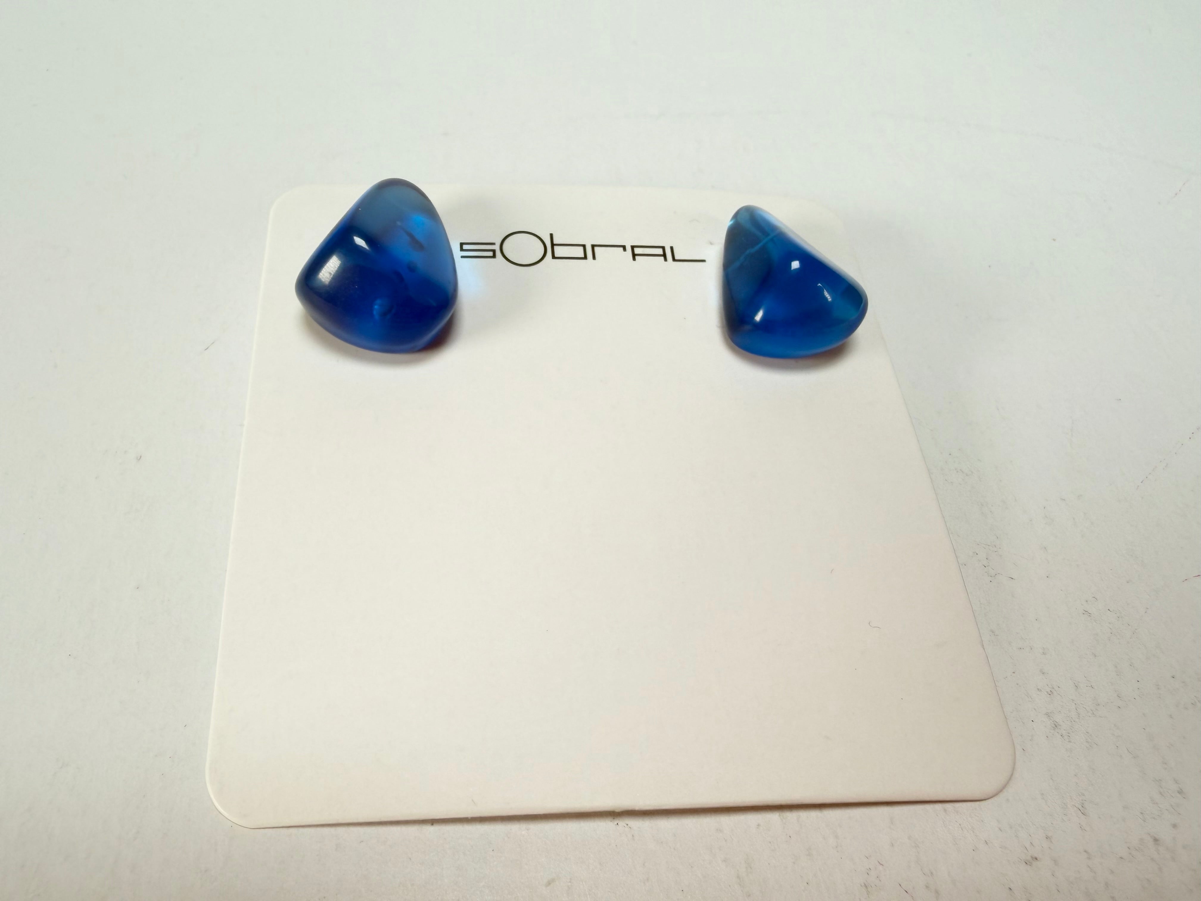 Sobral - Mix 2023 "Pequeno Diamante" Royal Cristal Resin Earrings ( 003600 )