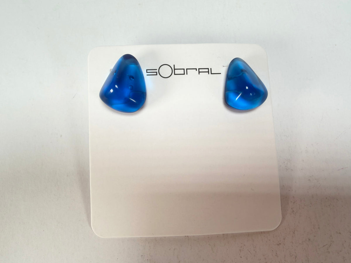 Sobral - Mix 2023 "Pequeno Diamante" Royal Cristal Resin Earrings ( 003600 )