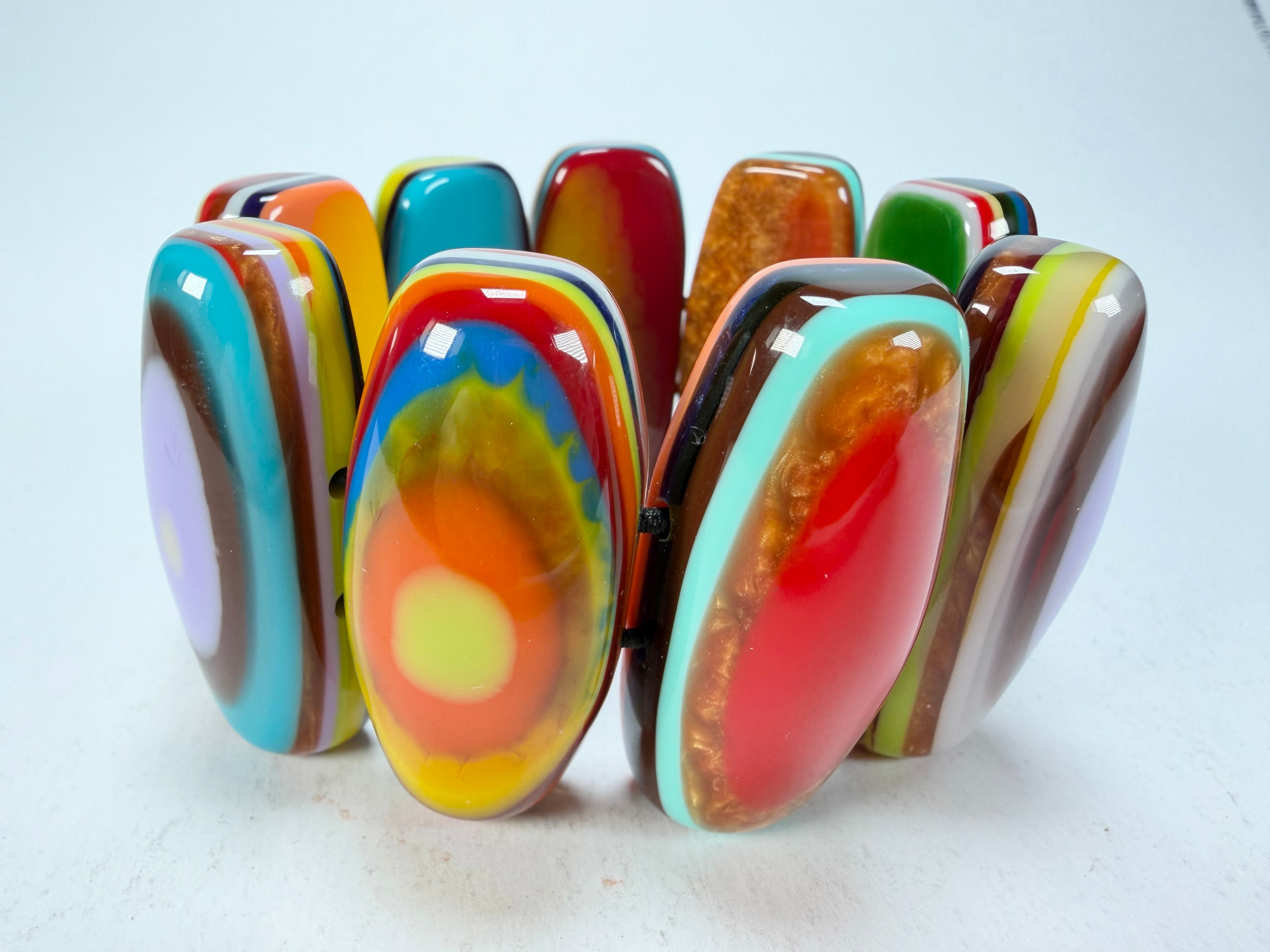 Sobral - Pop Art "Andy" Elasticated Resin Bracelet ( 005467 )