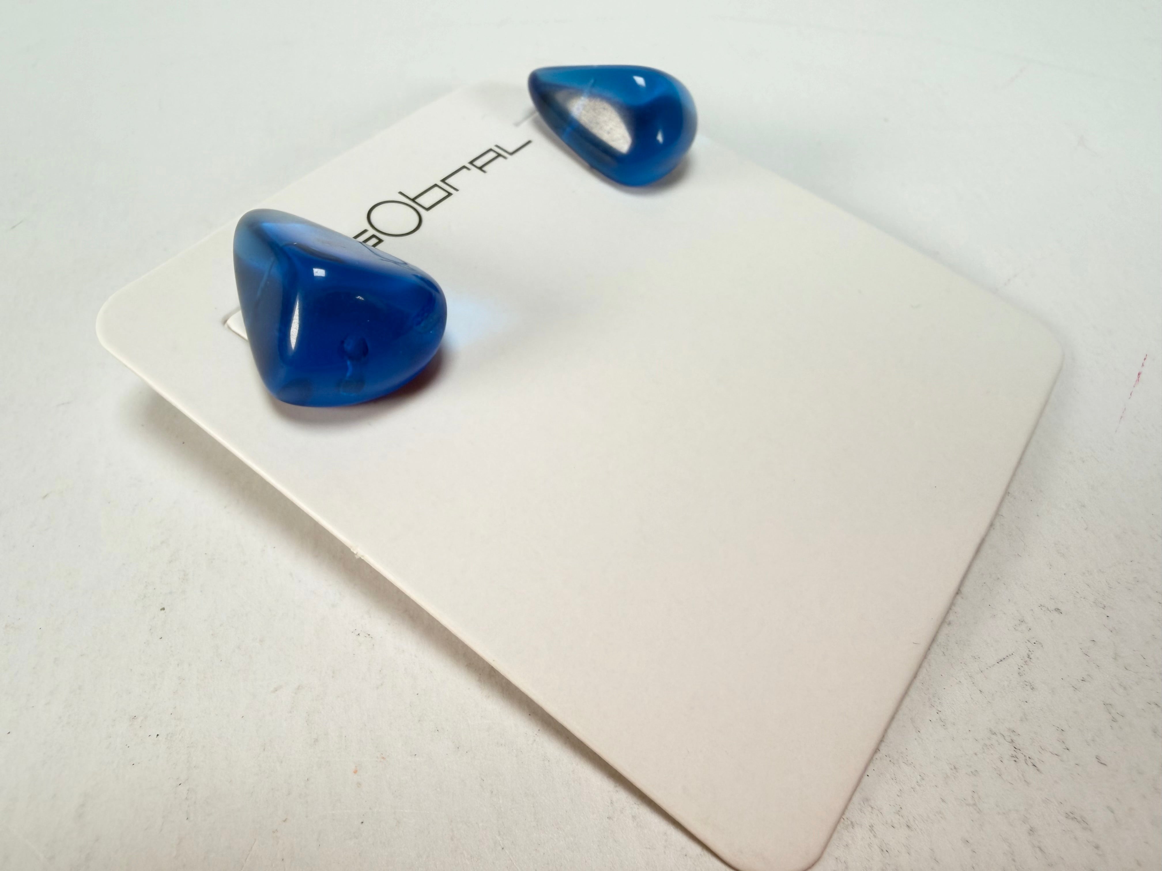 Sobral - Mix 2023 "Pequeno Diamante" Royal Cristal Resin Earrings ( 003600 )