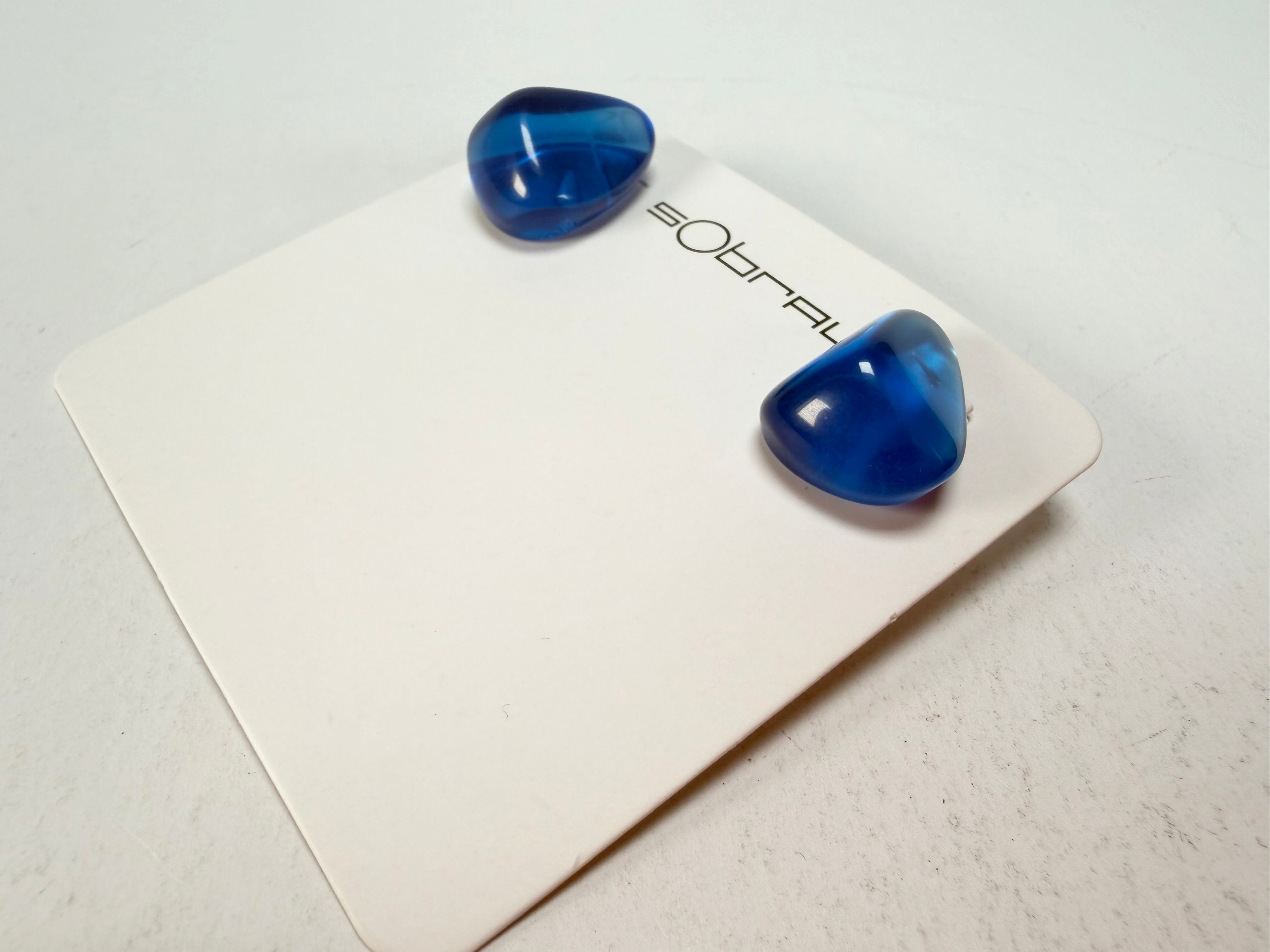 Sobral - Mix 2023 "Pequeno Diamante" Royal Cristal Resin Earrings ( 003600 )