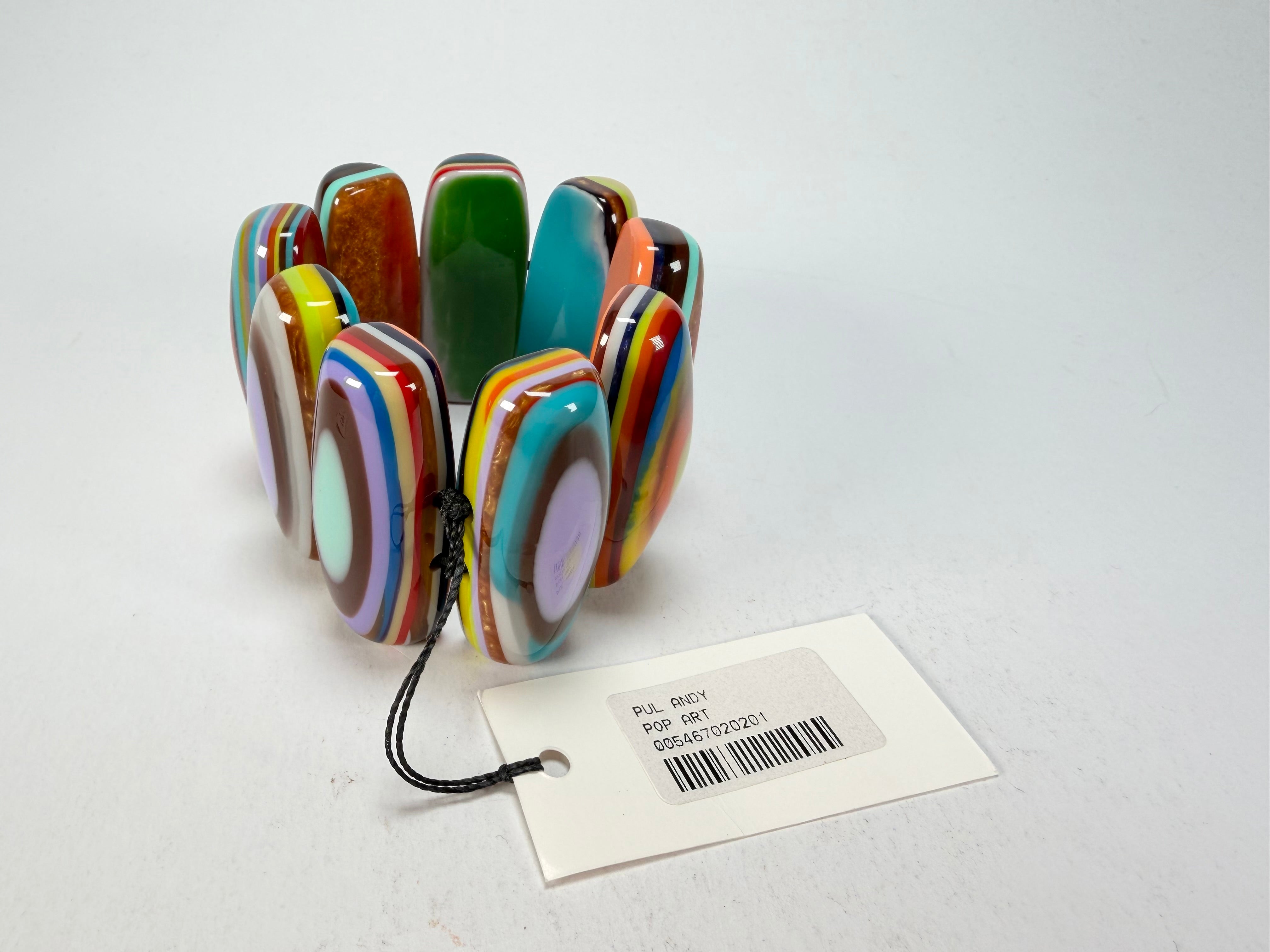 Sobral - Pop Art "Andy" Elasticated Resin Bracelet ( 005467 )