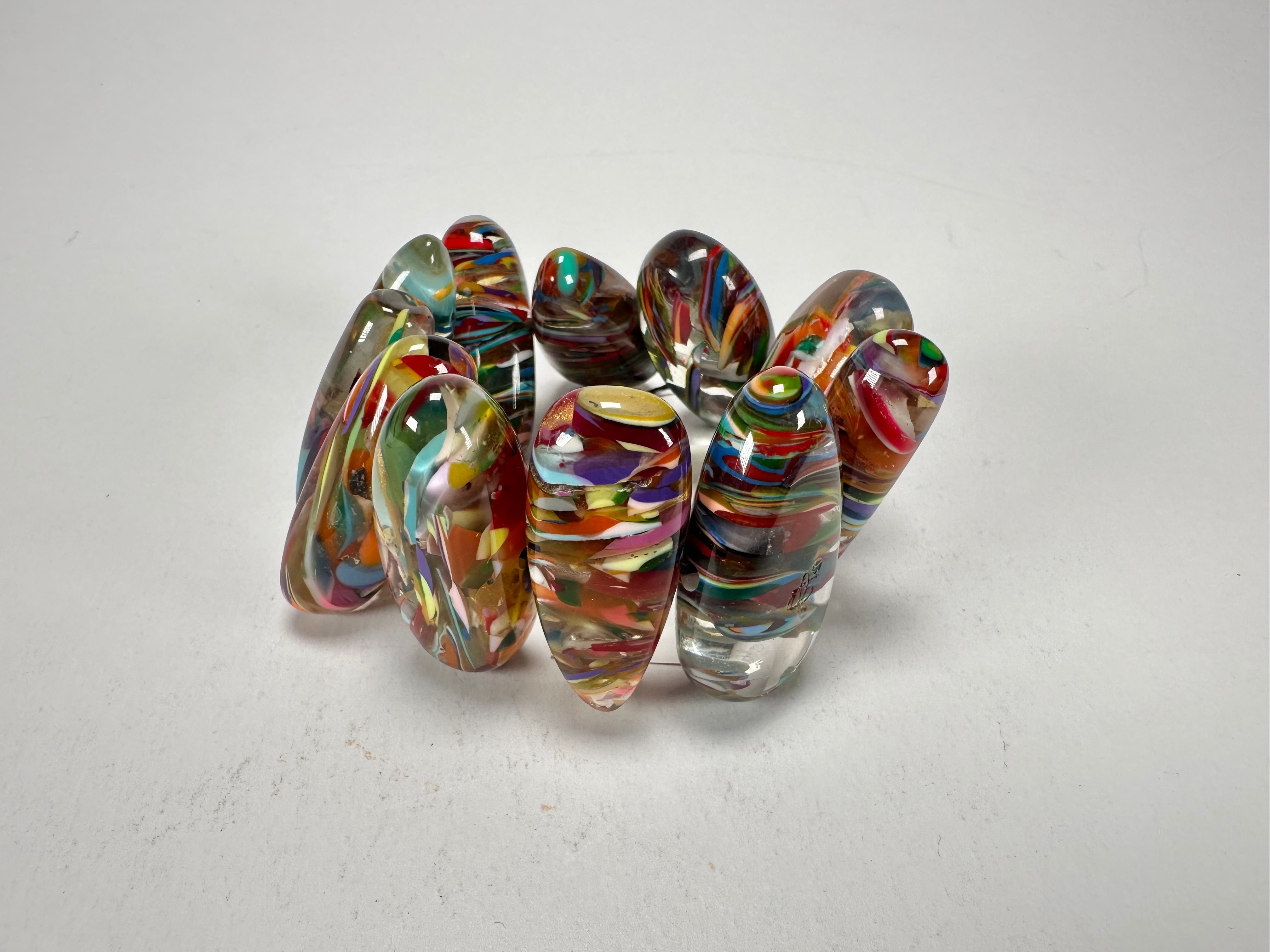 Sobral - Baru "Onda" Elasticated Resin Bracelet ( 005329 )