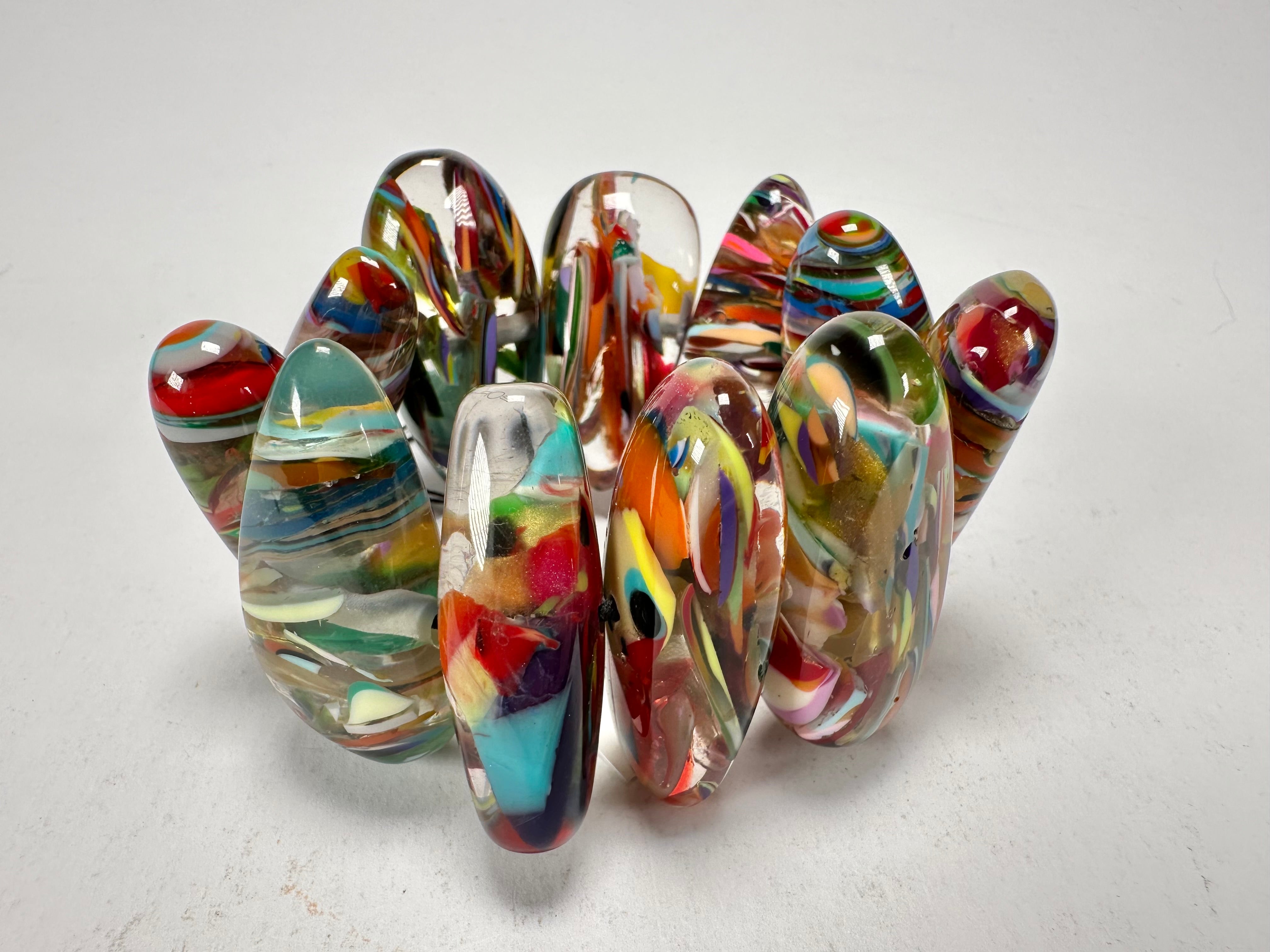 Sobral - Baru "Onda" Elasticated Resin Bracelet ( 005329 )