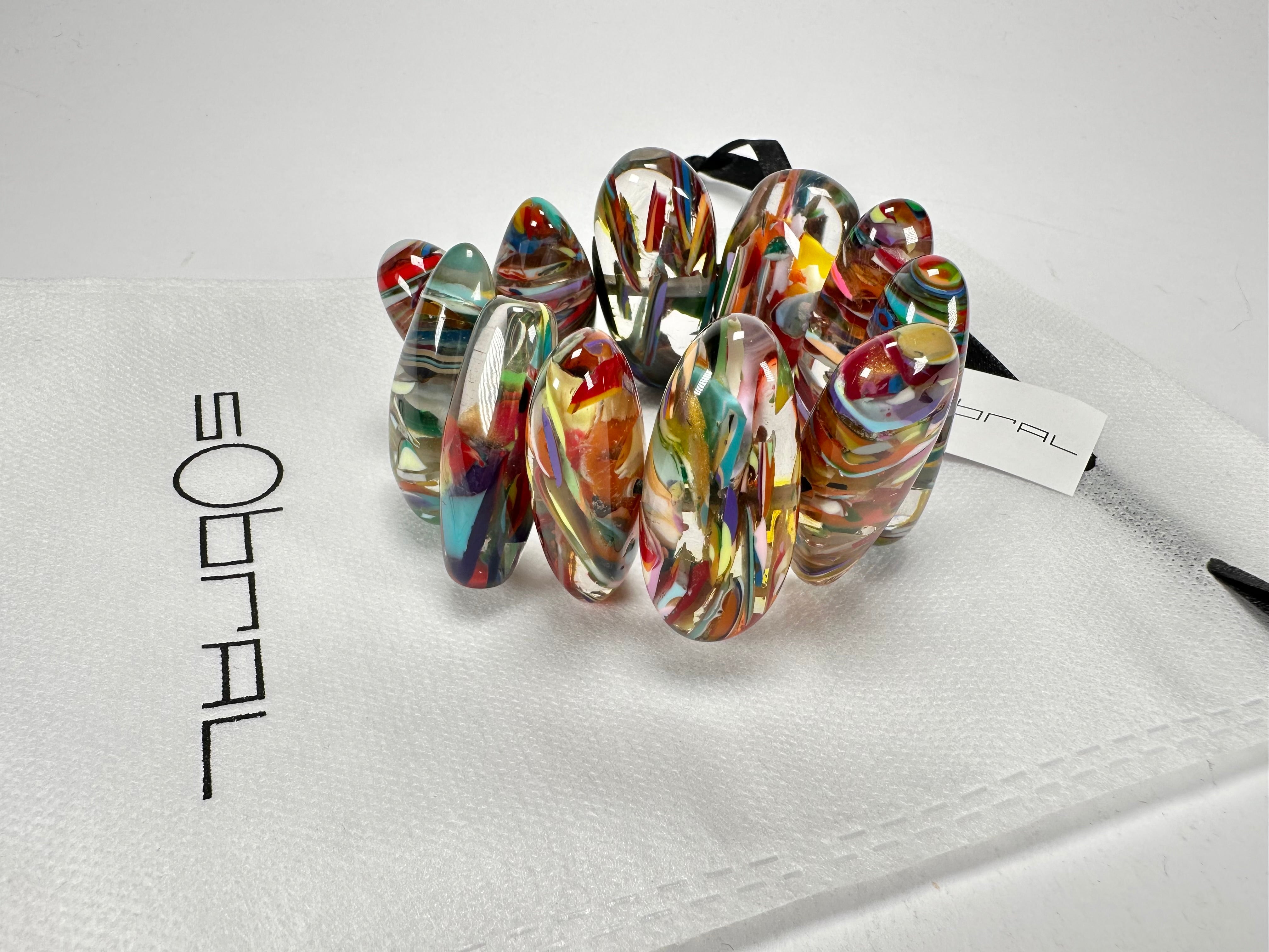 Sobral - Baru "Onda" Elasticated Resin Bracelet ( 005329 )
