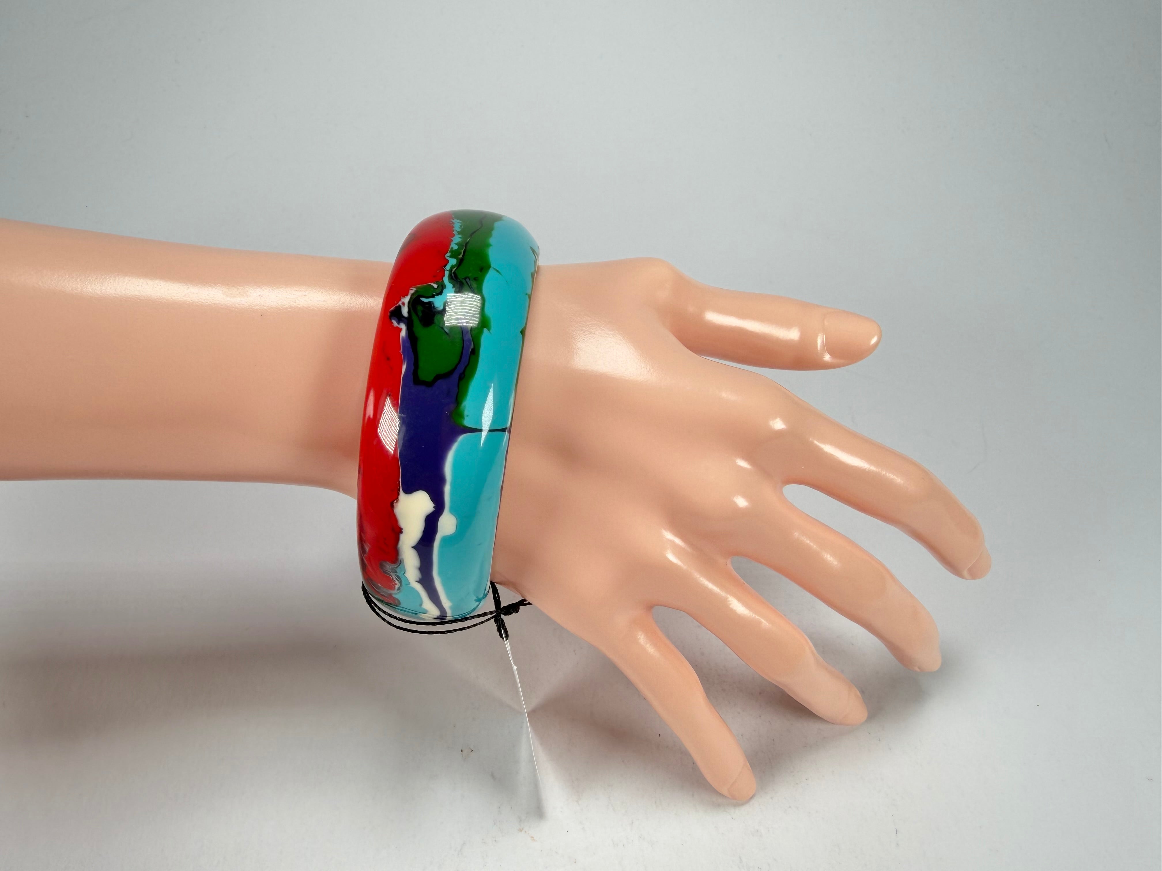 Sobral - Multi-Colour "PB24" Solid Resin Bangle ( 003813 )