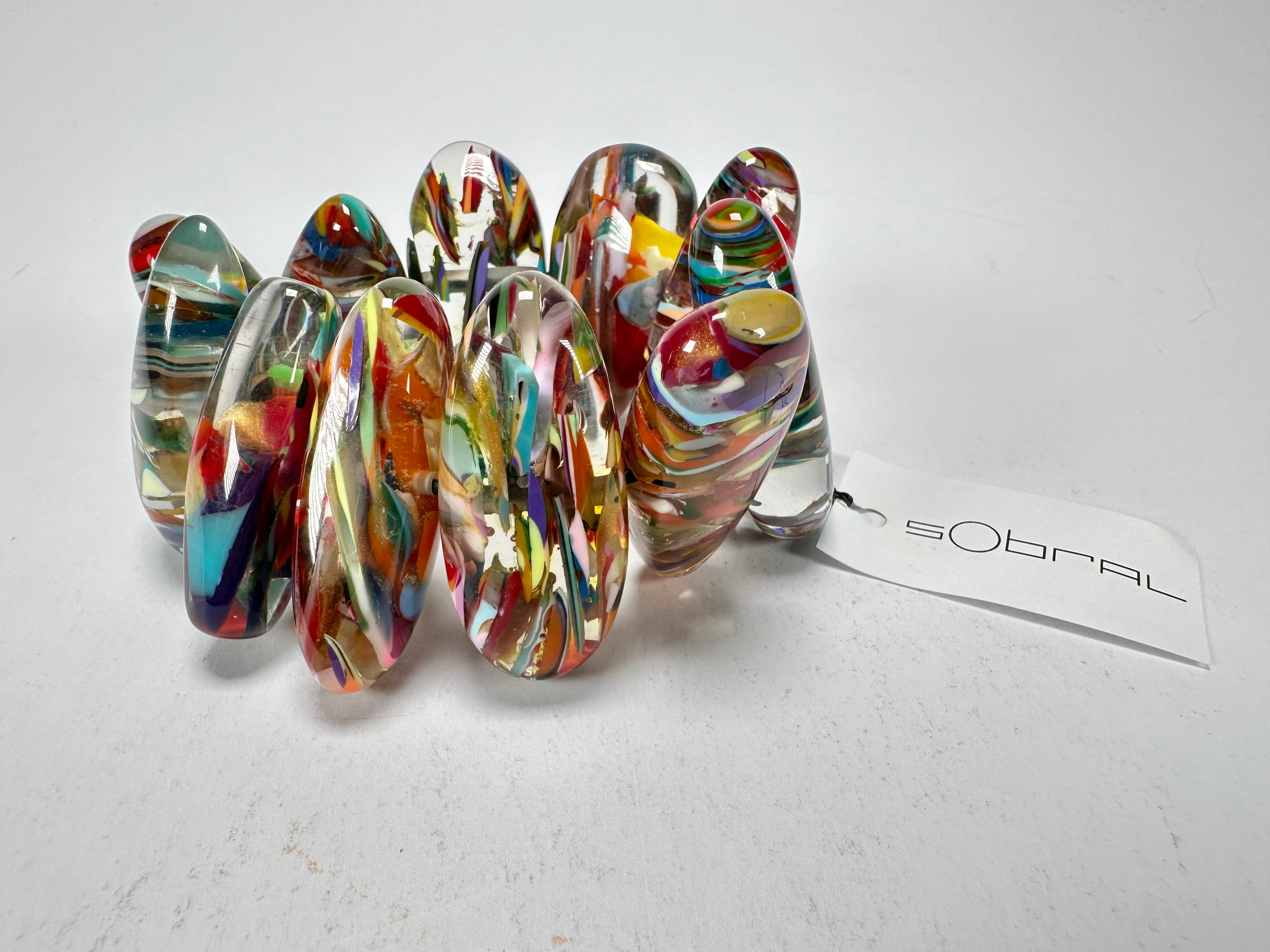 Sobral - Baru "Onda" Elasticated Resin Bracelet ( 005329 )