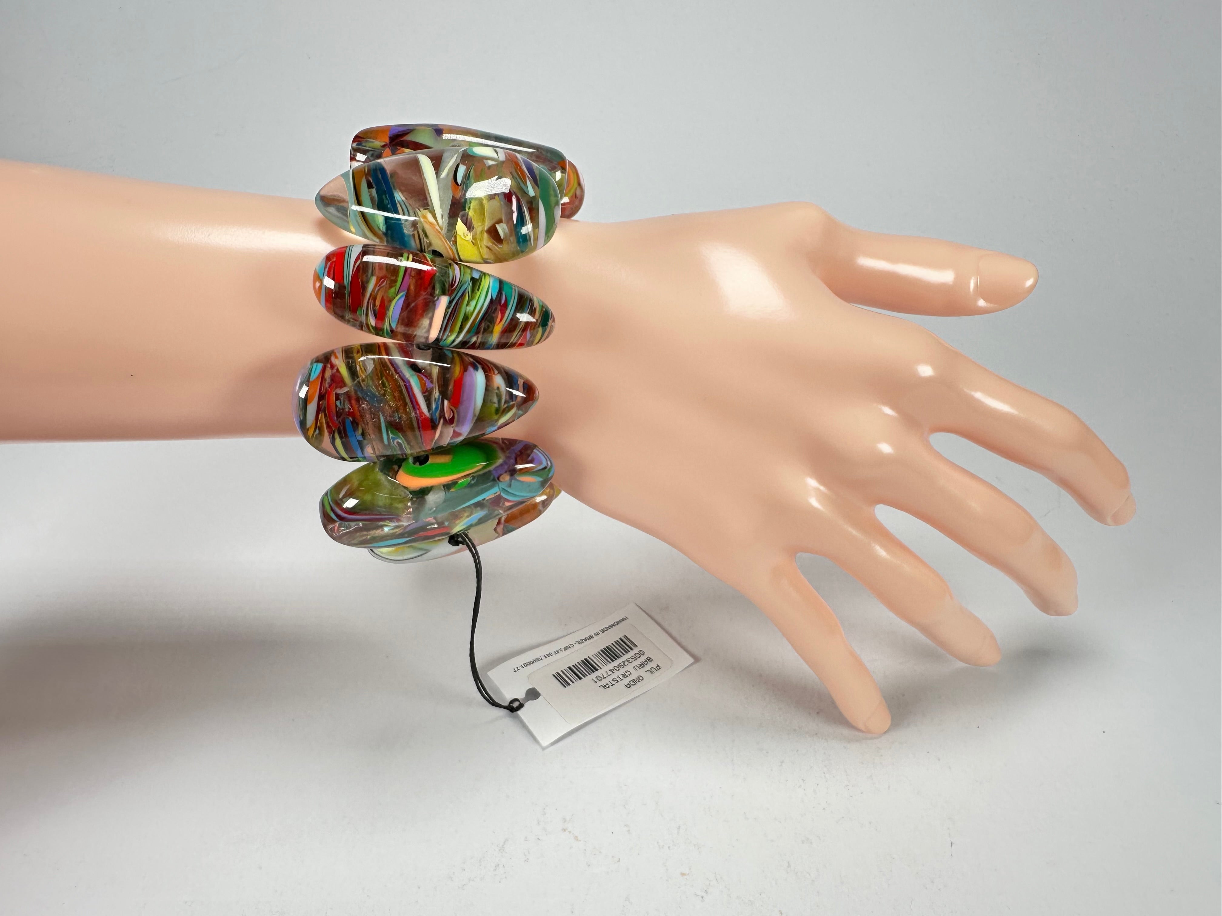 Sobral - Baru "Onda" Elasticated Resin Bracelet ( 005329 )