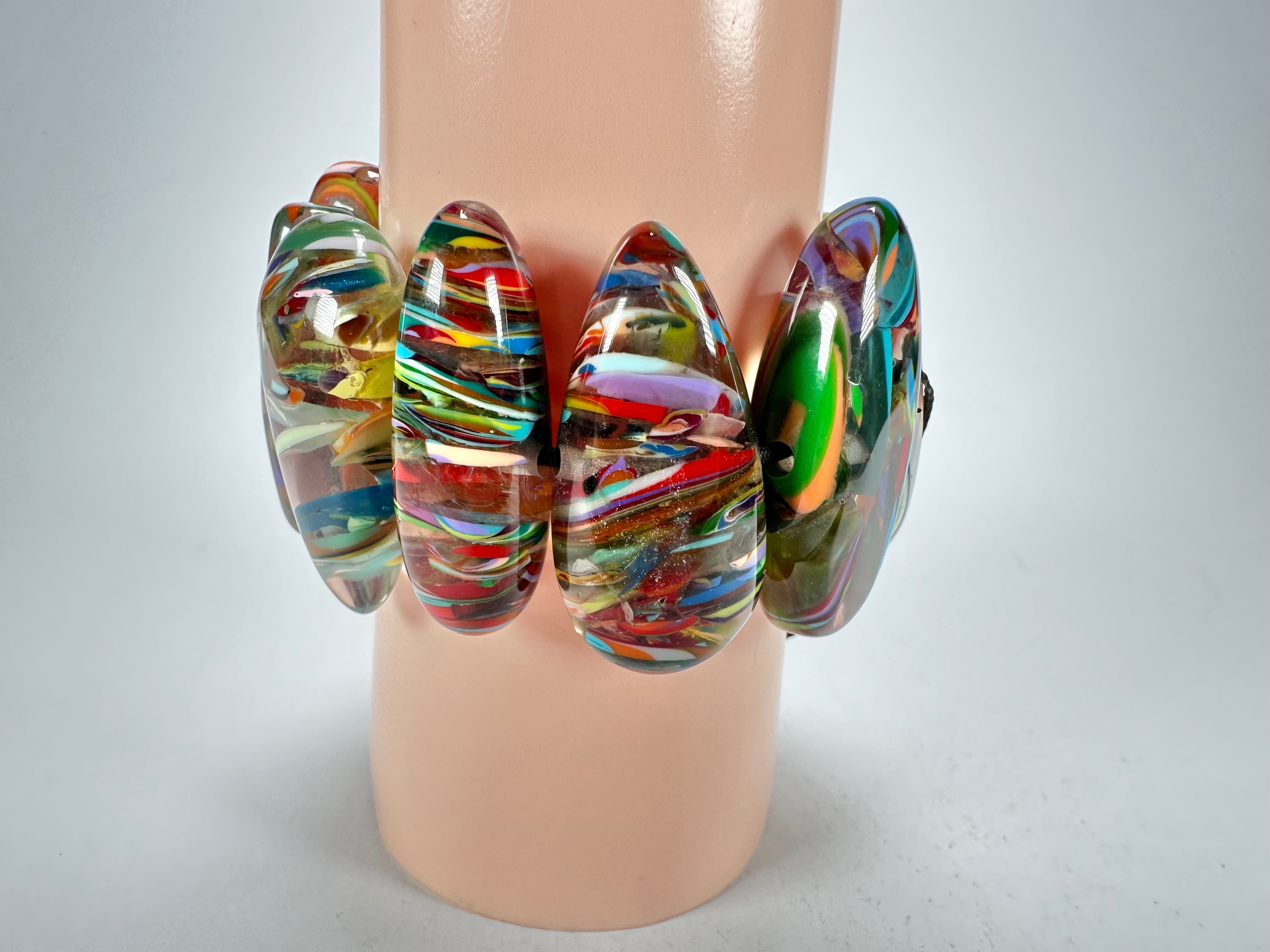 Sobral - Baru "Onda" Elasticated Resin Bracelet ( 005329 )