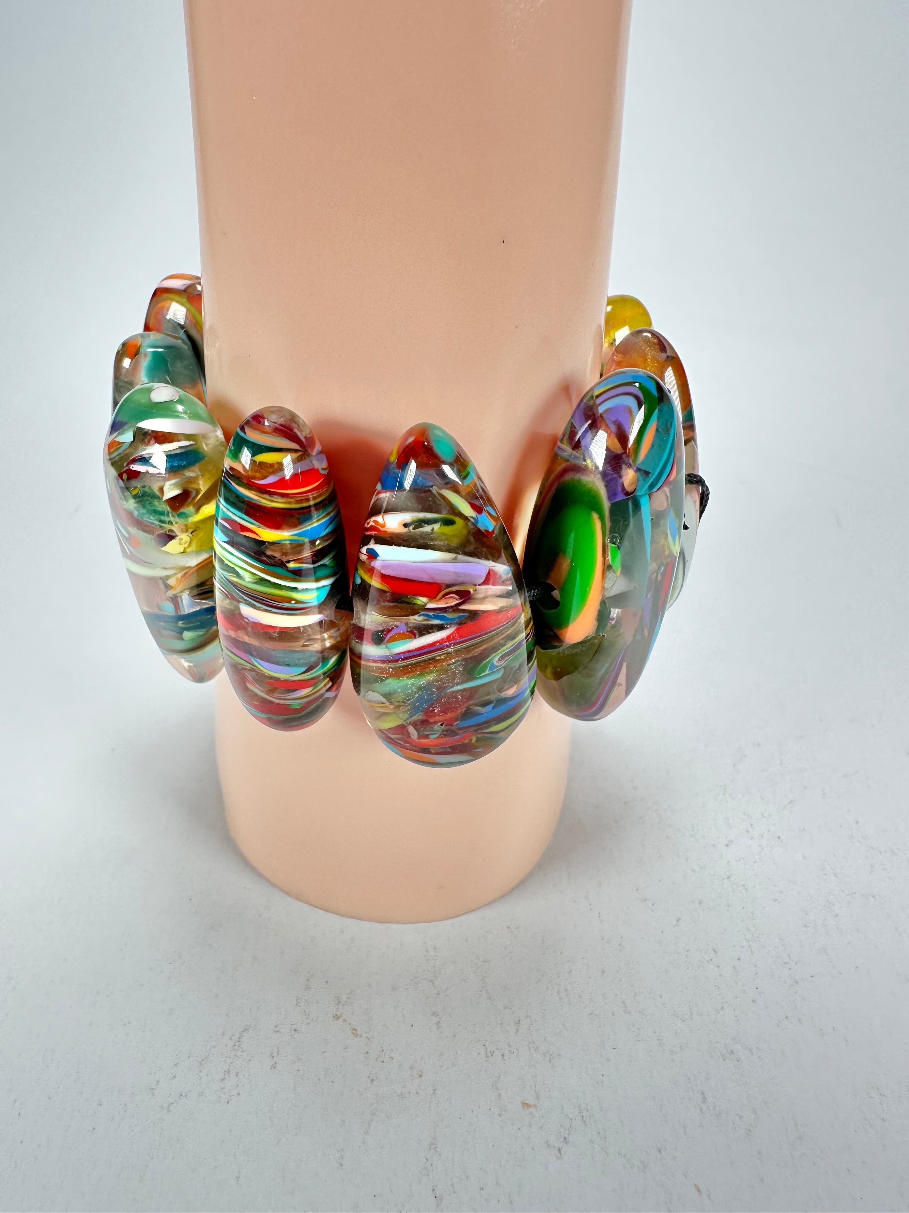 Sobral - Baru "Onda" Elasticated Resin Bracelet ( 005329 )