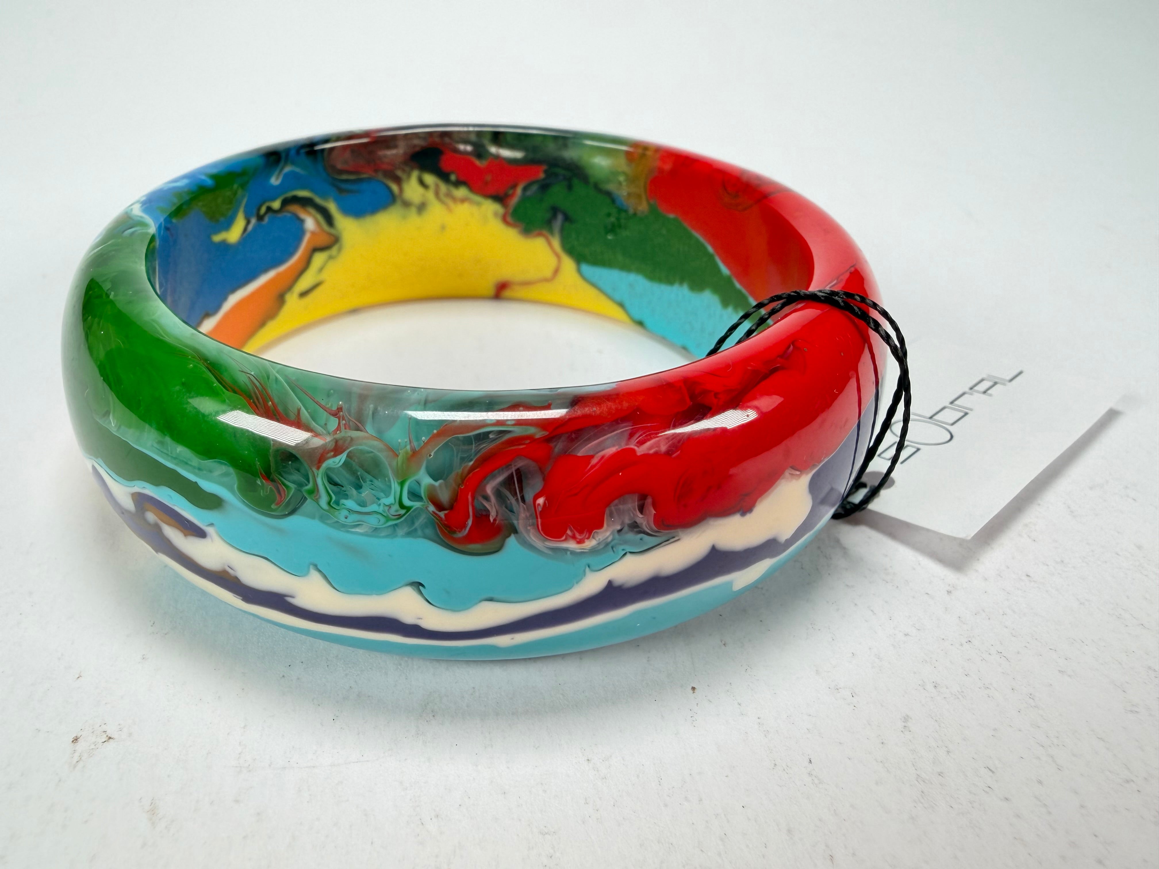 Sobral - Multi-Colour "PB24" Solid Resin Bangle ( 003813 )