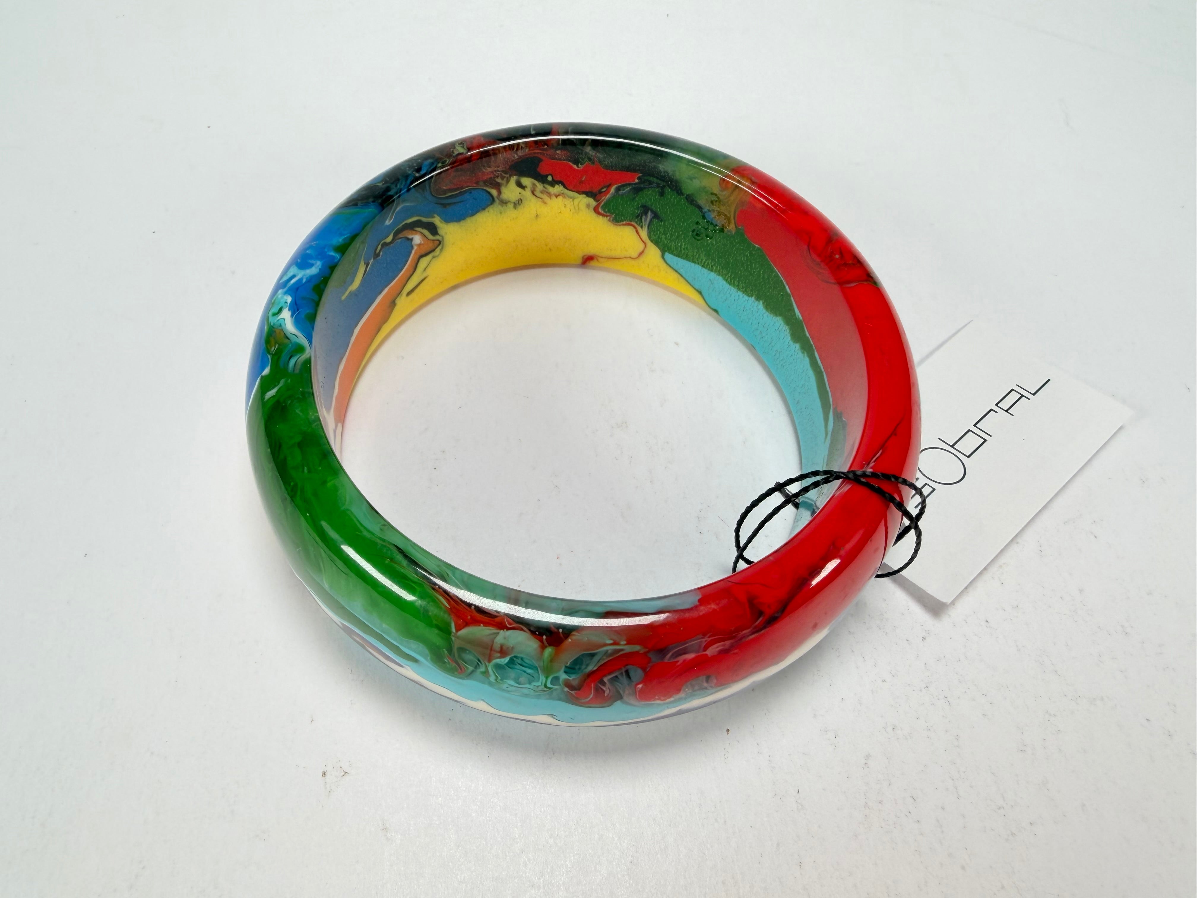 Sobral - Multi-Colour "PB24" Solid Resin Bangle ( 003813 )