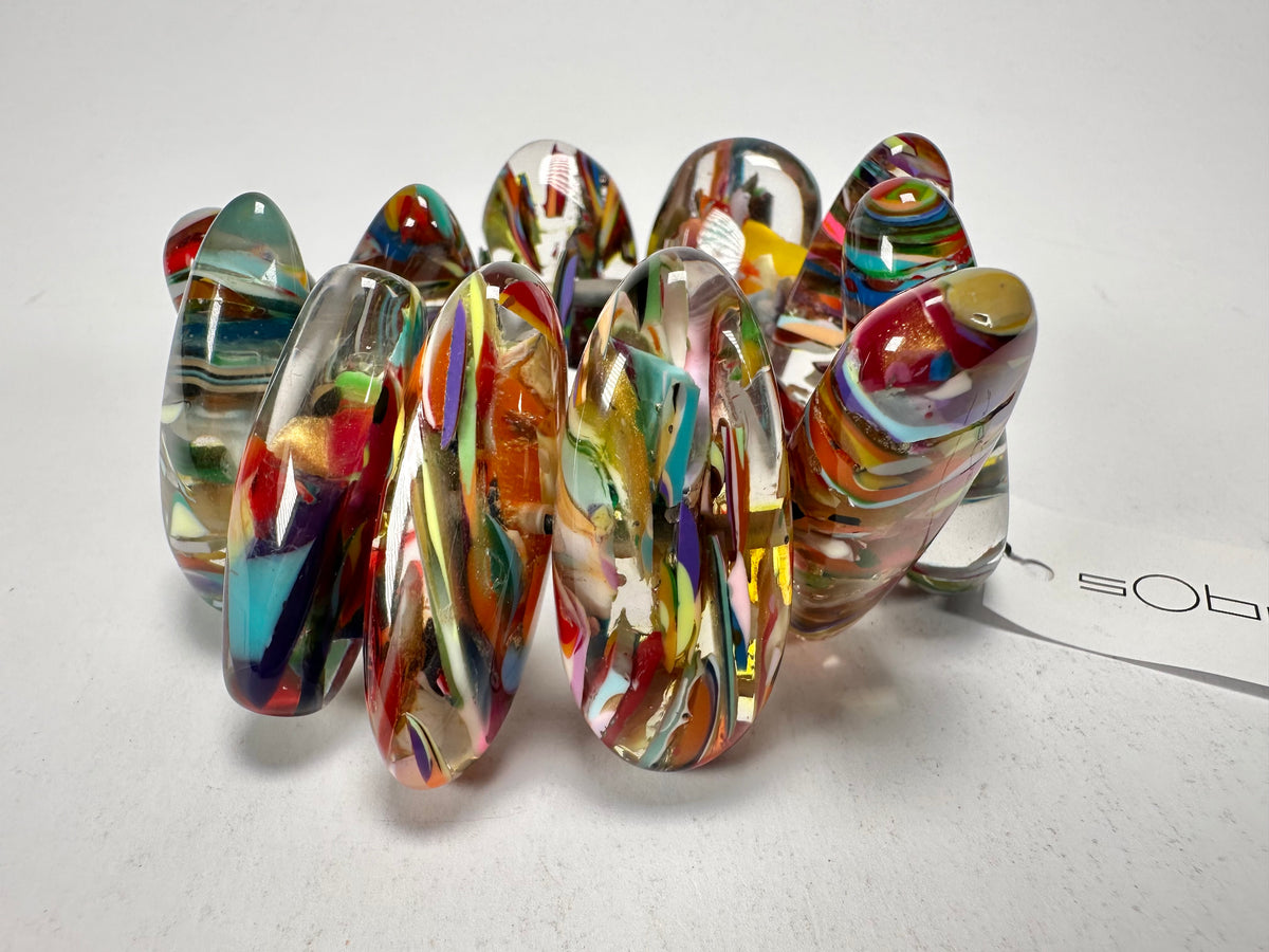 Sobral - Baru "Onda" Elasticated Resin Bracelet ( 005329 )