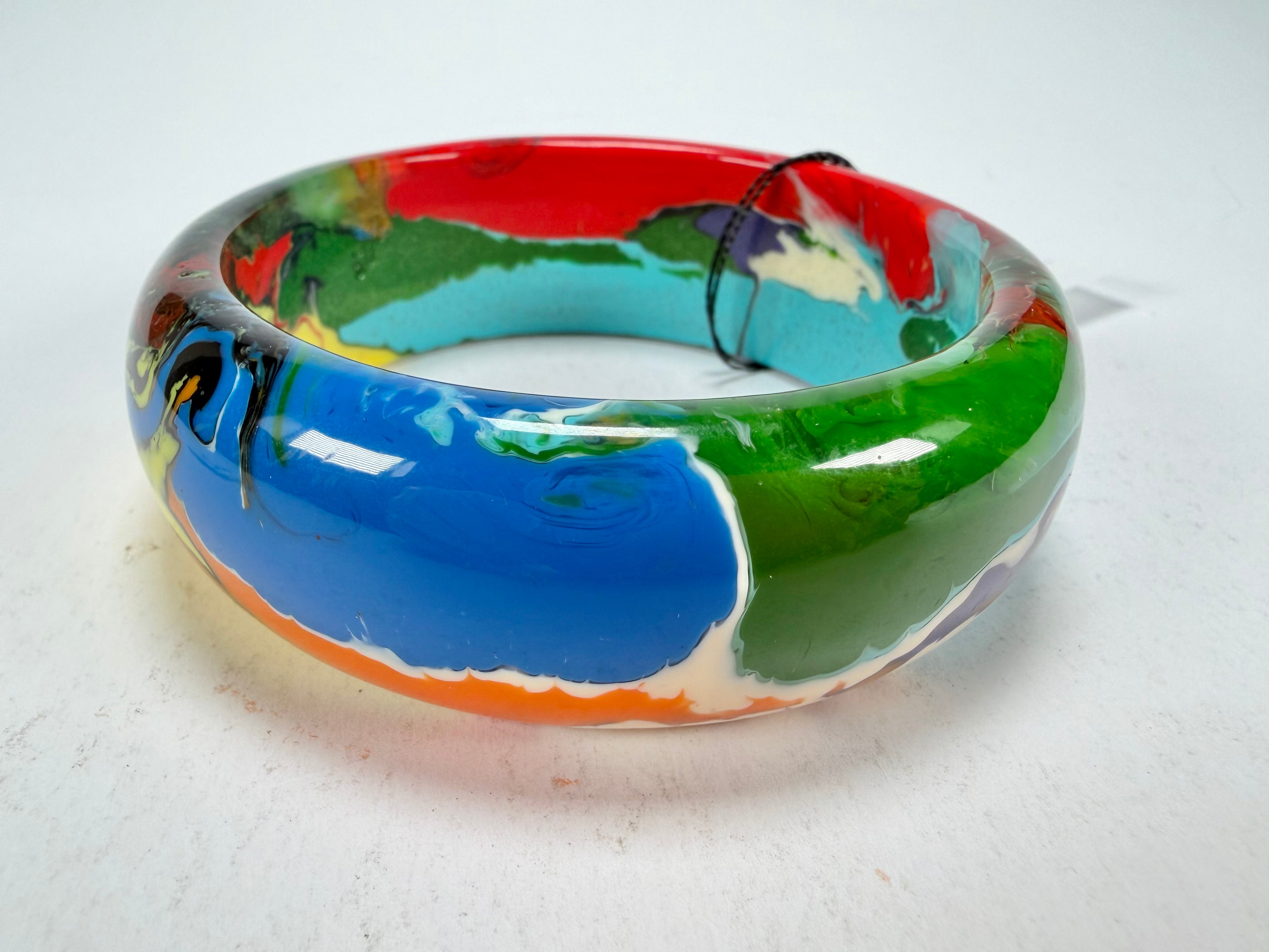 Sobral - Multi-Colour "PB24" Solid Resin Bangle ( 003813 )