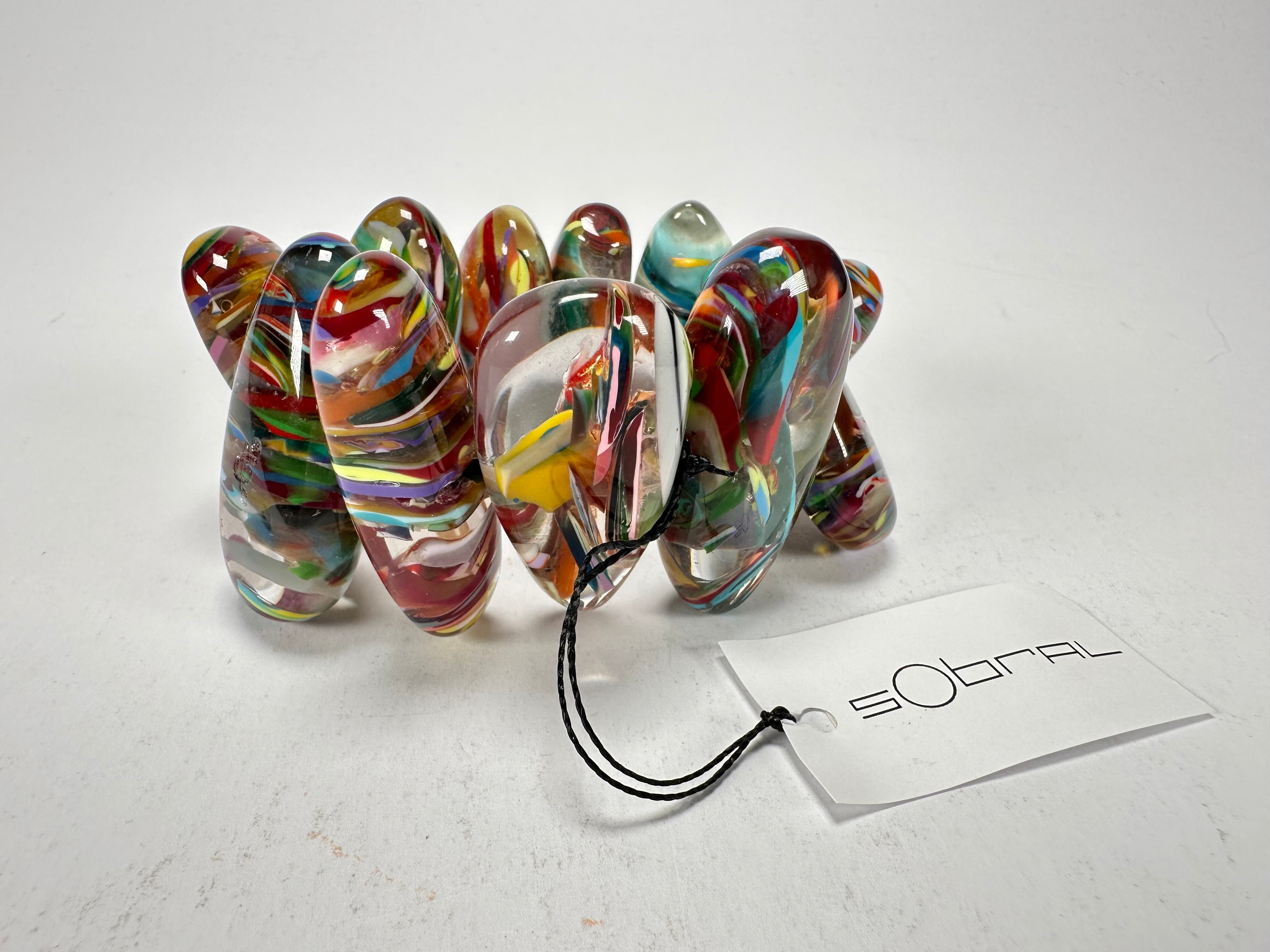 Sobral - Baru "Onda" Elasticated Resin Bracelet ( 005329 )