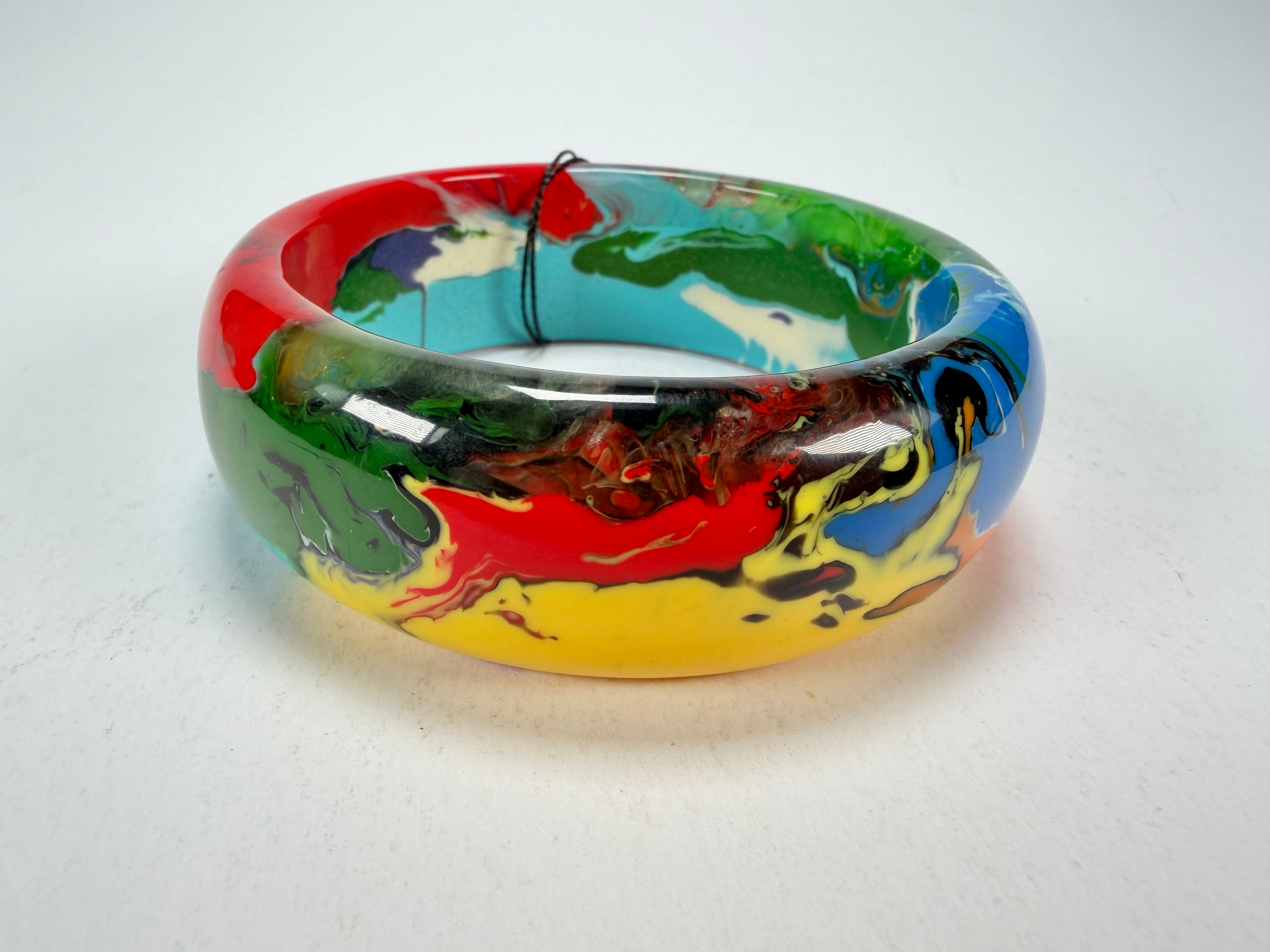 Sobral - Multi-Colour "PB24" Solid Resin Bangle ( 003813 )