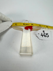 Sobral - Landmark "Cristo" Cristal with Red Heart Small 11cm Statue Ornament ( 000104 )