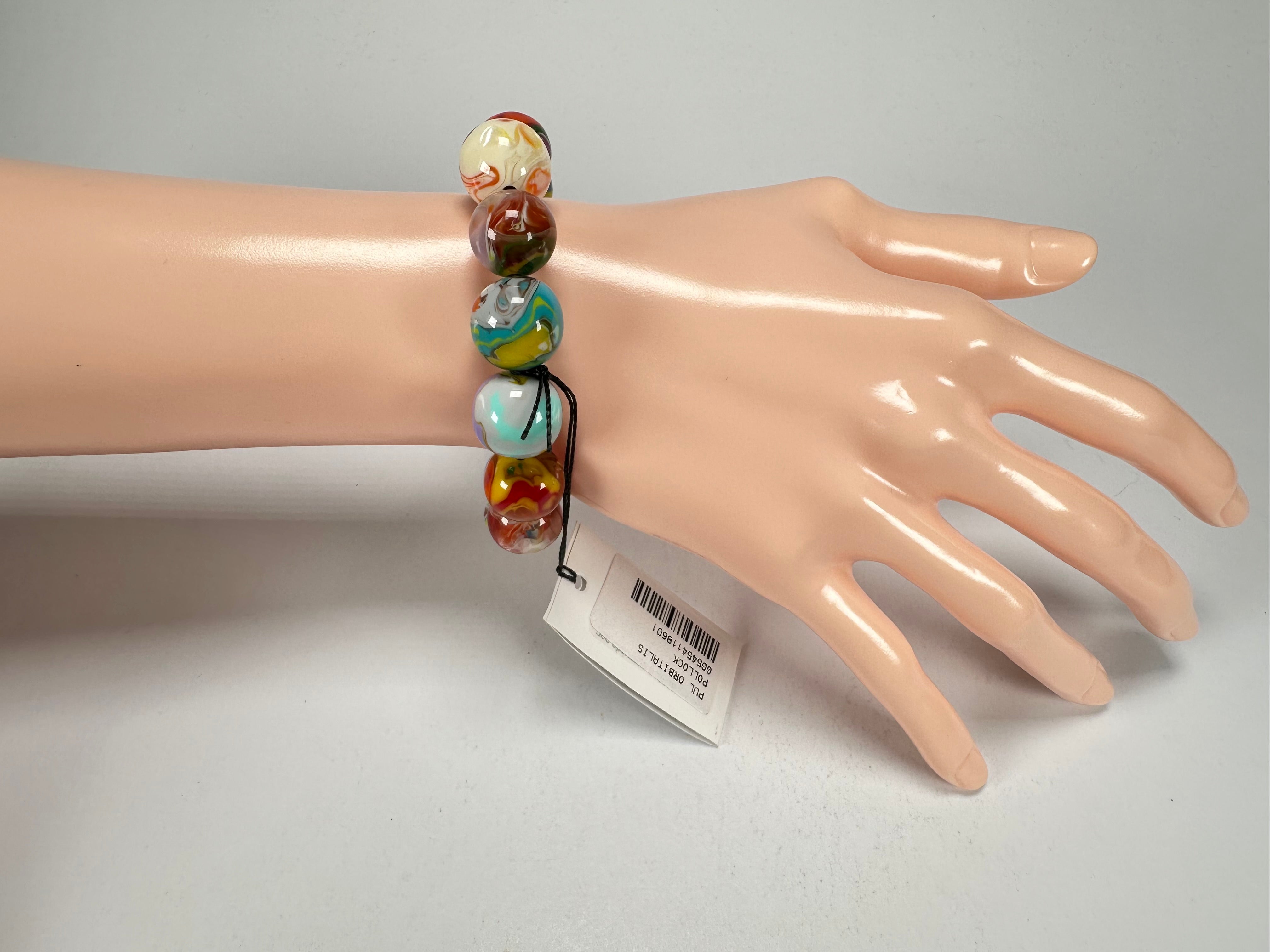 Sobral - Planets "Orbitalis" Pollock Elasticated Resin Bracelet ( 005454 )