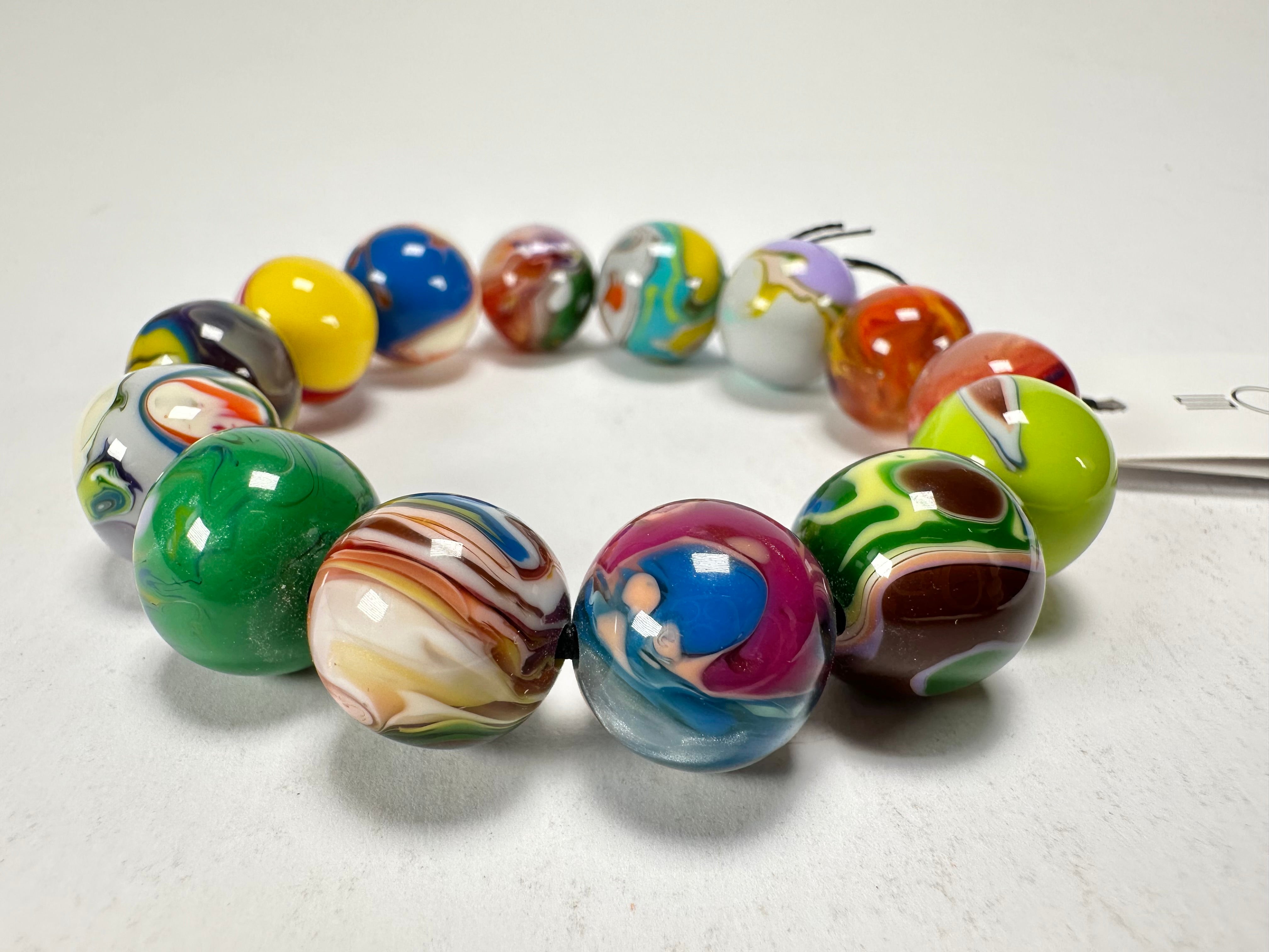 Sobral - Planets "Orbitalis" Pollock Elasticated Resin Bracelet ( 005454 )
