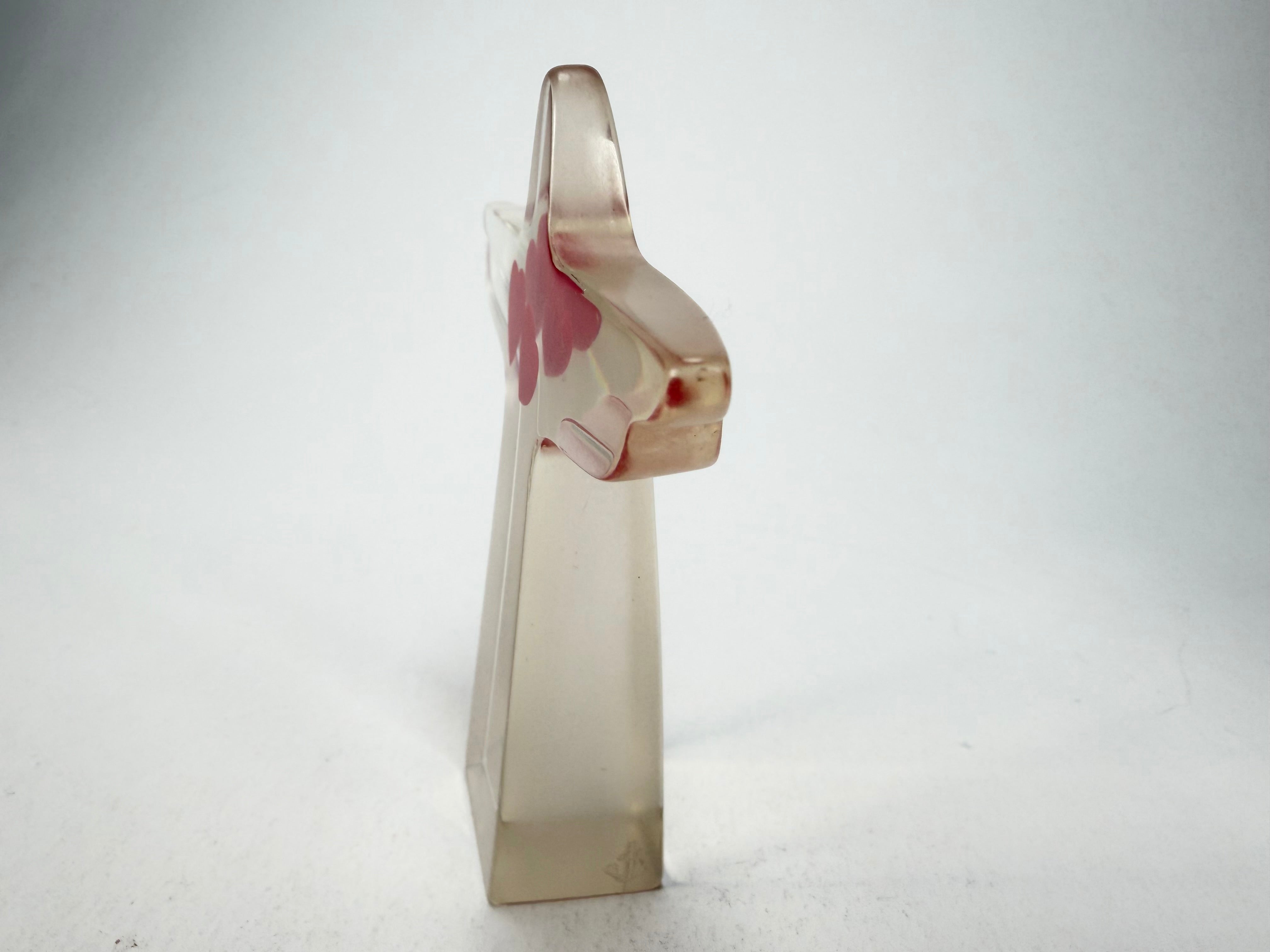 Sobral - Landmark "Cristo" Cristal with Red Heart Small 11cm Statue Ornament ( 000104 )