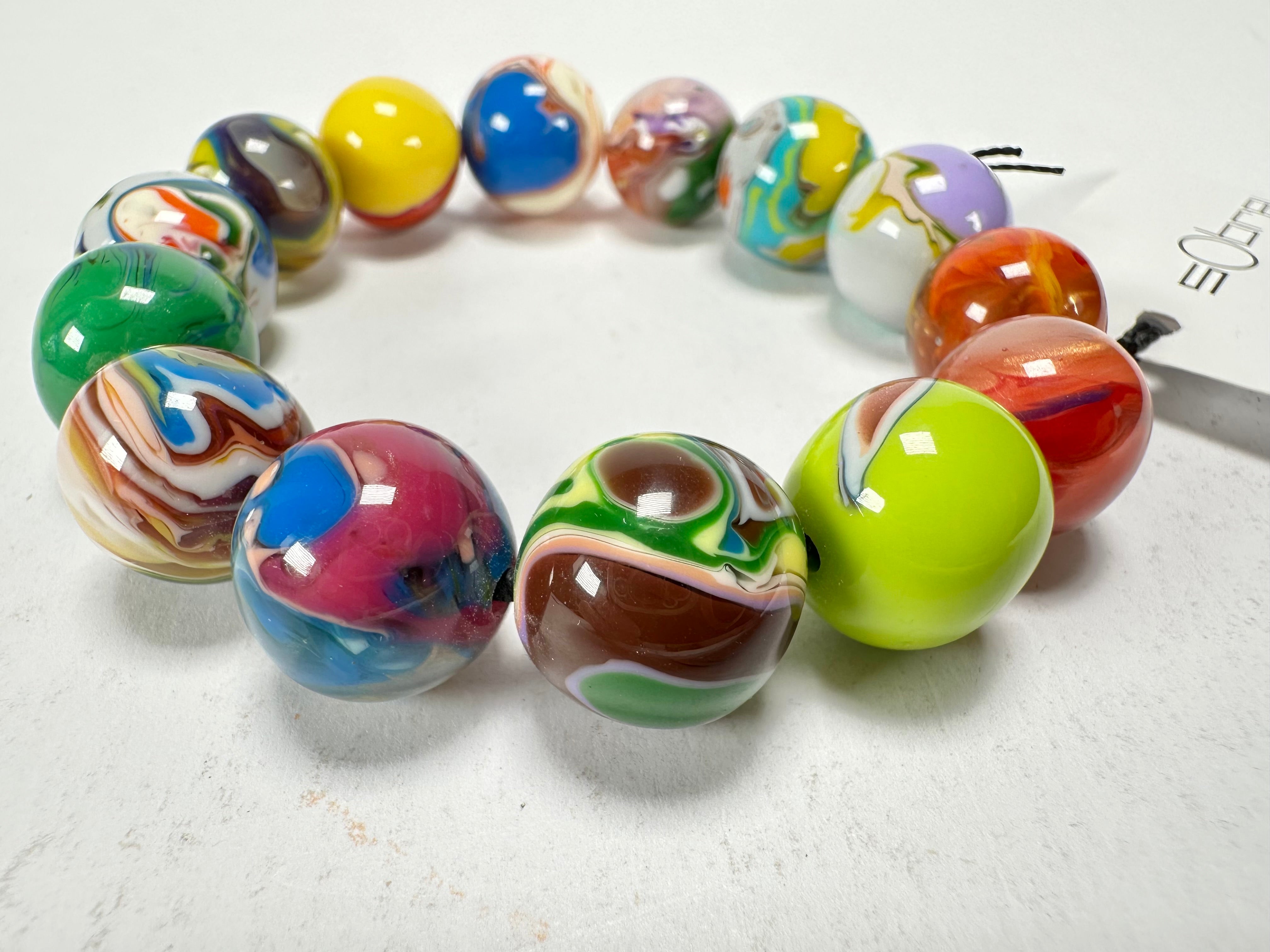 Sobral - Planets "Orbitalis" Pollock Elasticated Resin Bracelet ( 005454 )